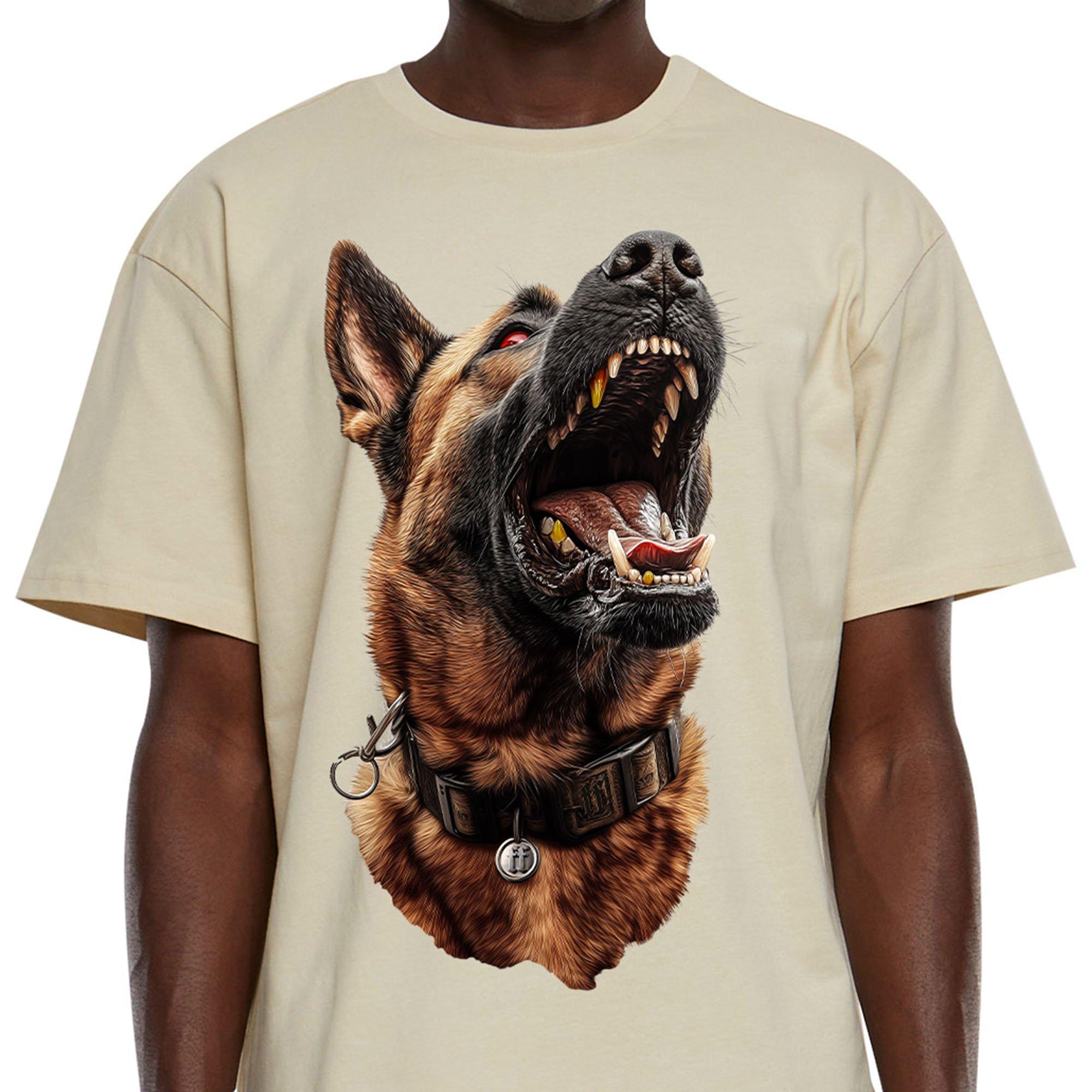 Forgotten Faces Men's Man's Best Friend Tee - SAND Thumbnail View 3