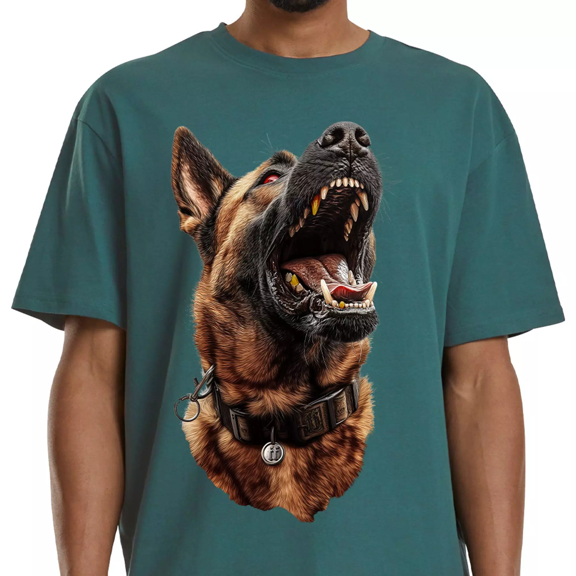 Forgotten Faces Men's Man's Best Friend Tee - GREEN