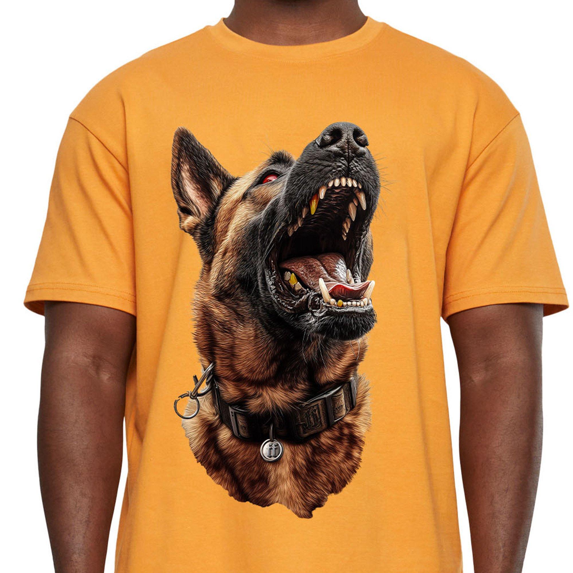 Forgotten Faces Men's Man's Best Friend Tee - ORANGE Thumbnail View 3