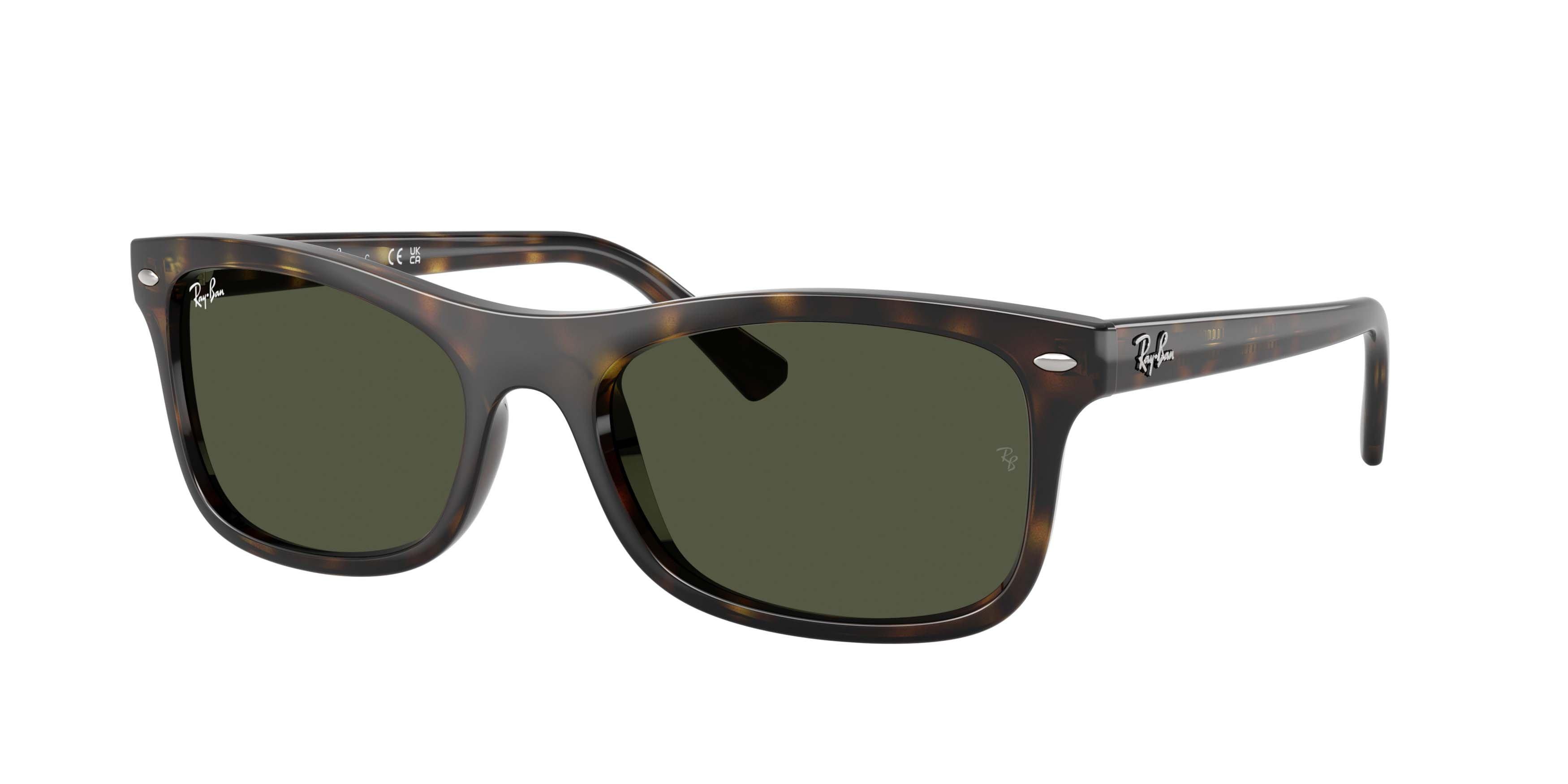 Ray-Ban RB2226 Green Sunglasses &ndash; Polished Havana - GREEN Thumbnail View 1