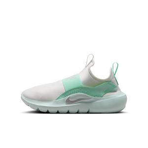 Nike Flex Runner 4 "Summit White/Arctic Green/Barely Green/Dust" Grade School Girls' Running Shoe - WHITE/GREEN/GREEN/DUST
