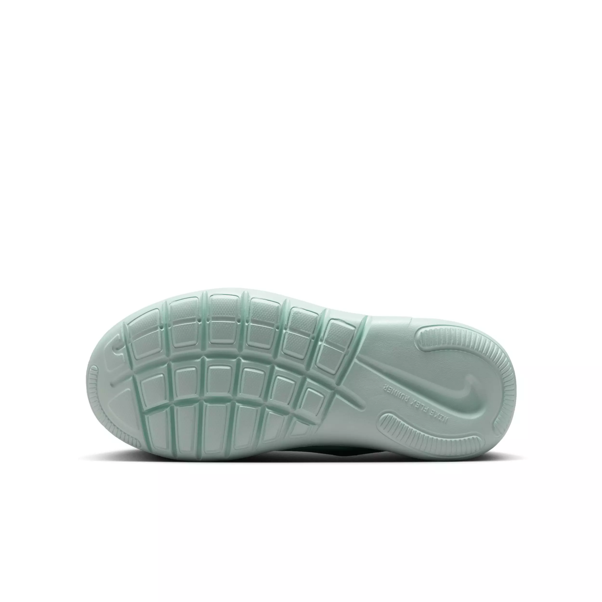 Nike Flex Runner 4 "Summit White/Arctic Green/Barely Green/Dust" Grade School Girls' Running Shoe - WHITE/GREEN/GREEN/DUST