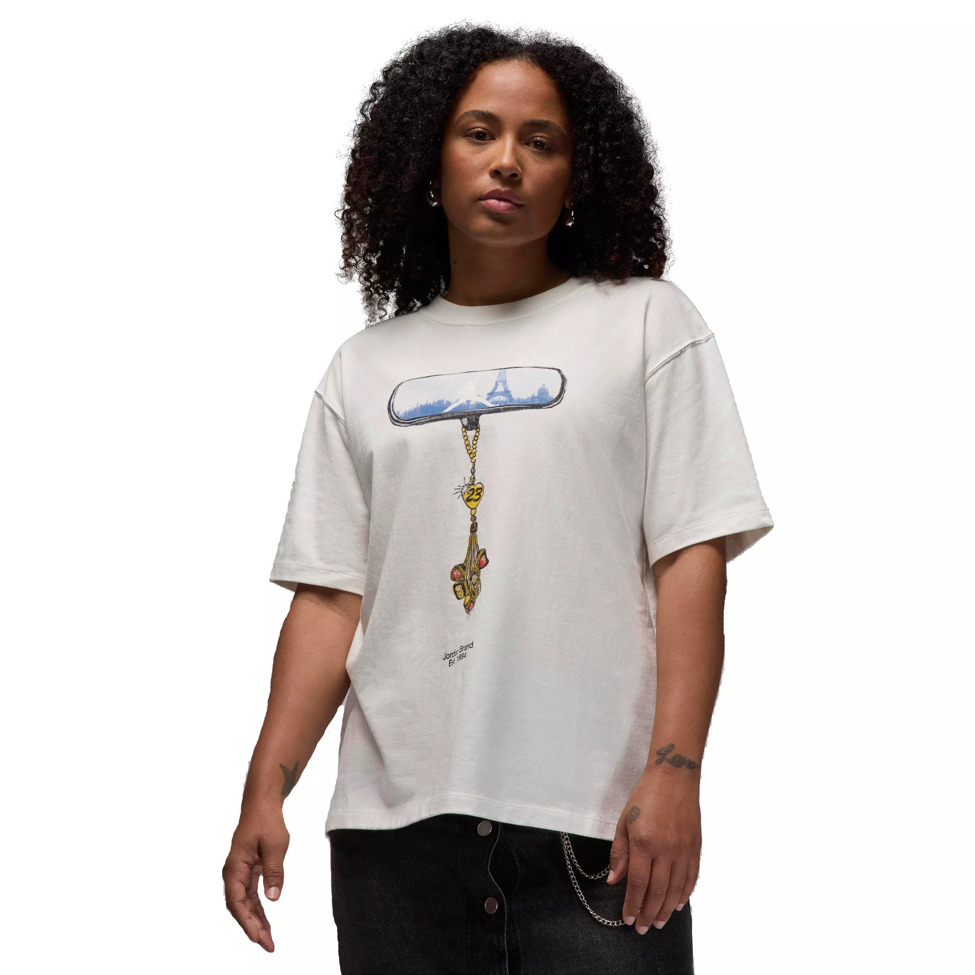 Jordan Women's Graphic Short-Sleeve Girlfriend T-Shirt -Sail - SAIL