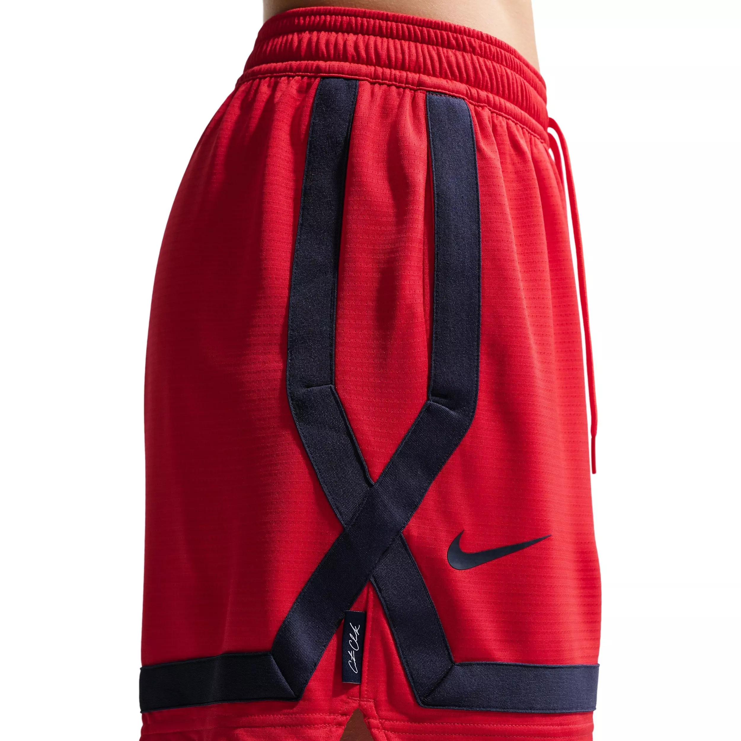 Nike Women's Caitlin Clark Crossover Dri-FIT 5" Basketball Shorts -Red/Navy - RED/NAVY