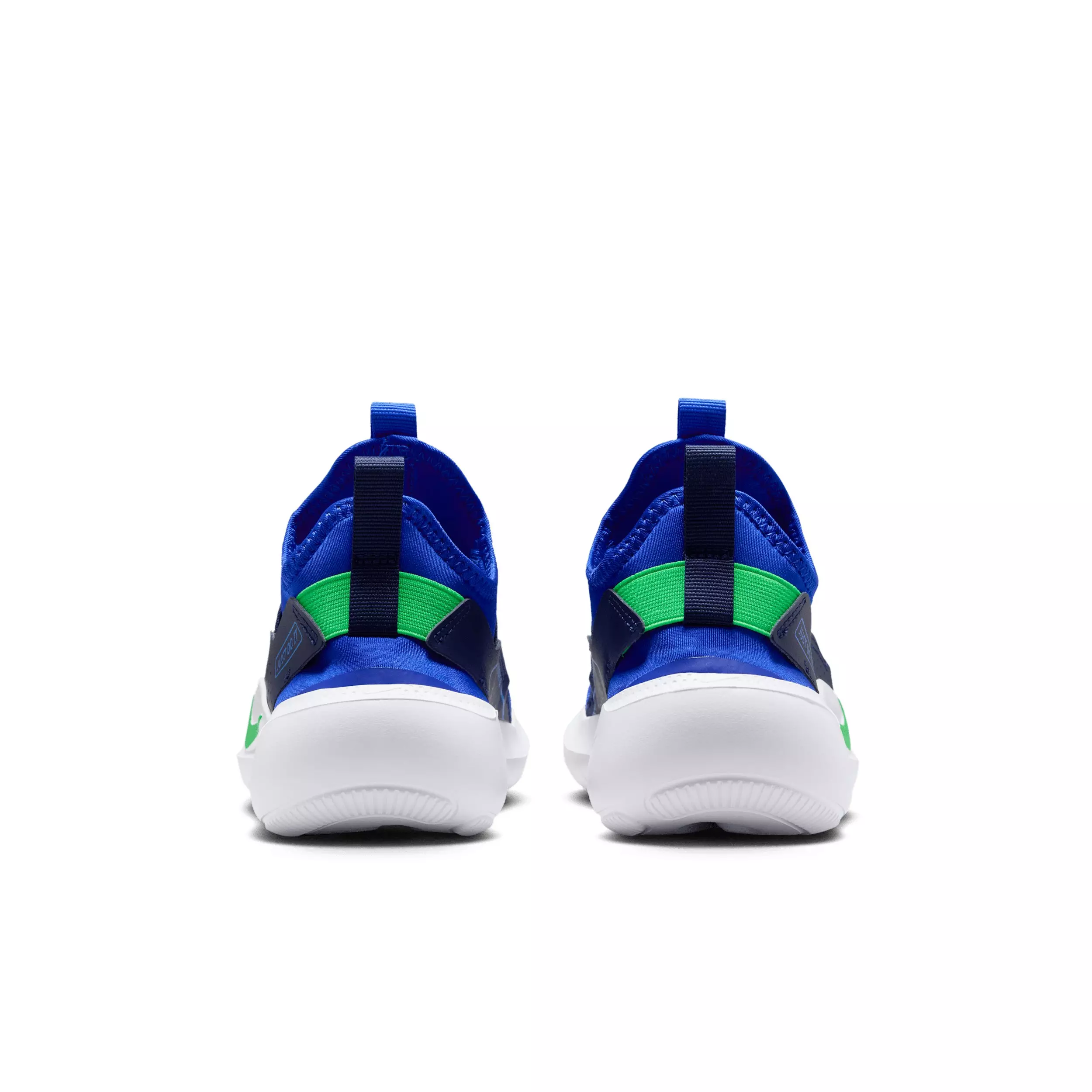 Nike Flex Runner 4 "Racer Blue/Midnight Navy/Aurora Blue/Green" Grade School Boys' Running Shoe - BLUE/NAVY/BLUE/GREEN