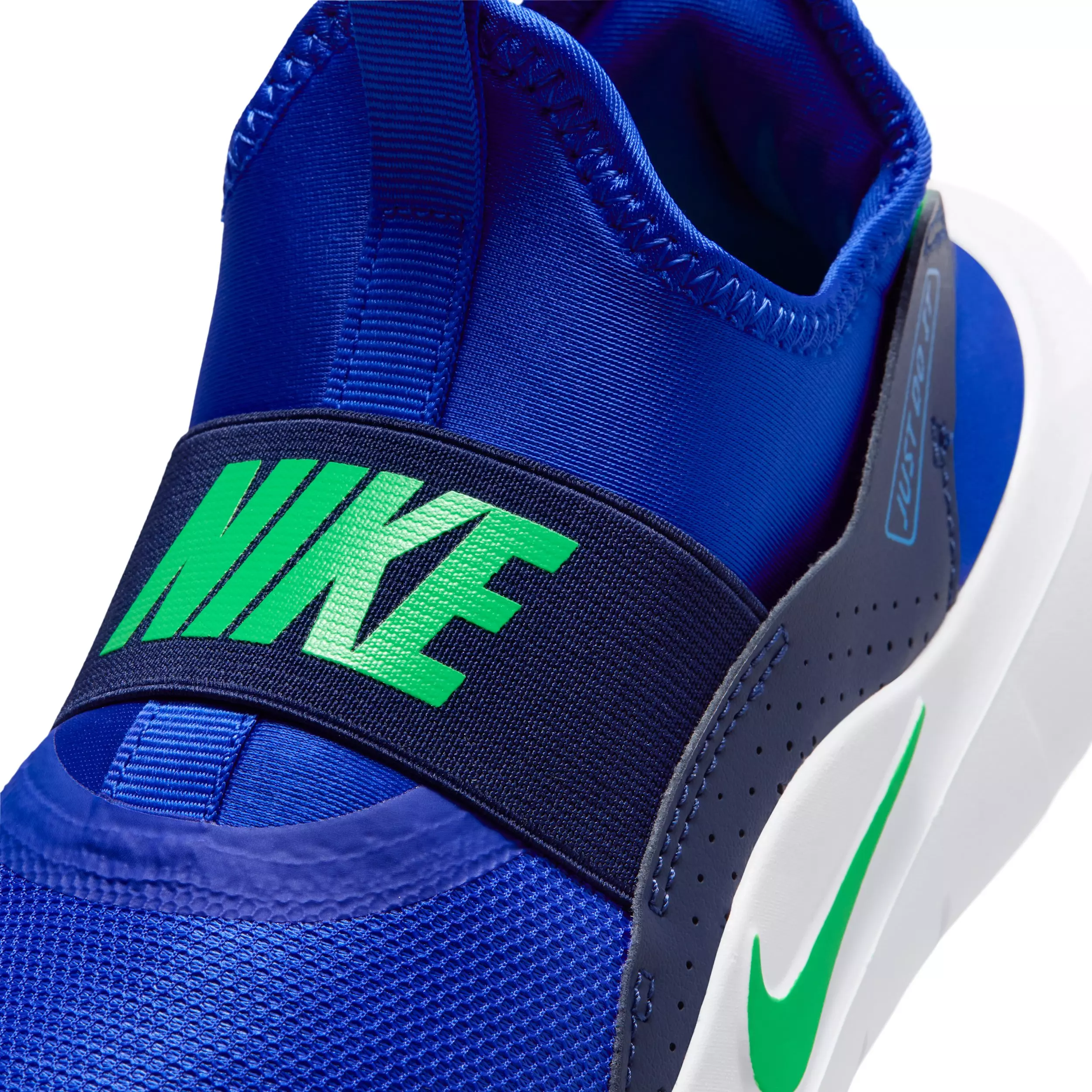 Nike Flex Runner 4 "Racer Blue/Midnight Navy/Aurora Blue/Green" Grade School Boys' Running Shoe - BLUE/NAVY/BLUE/GREEN