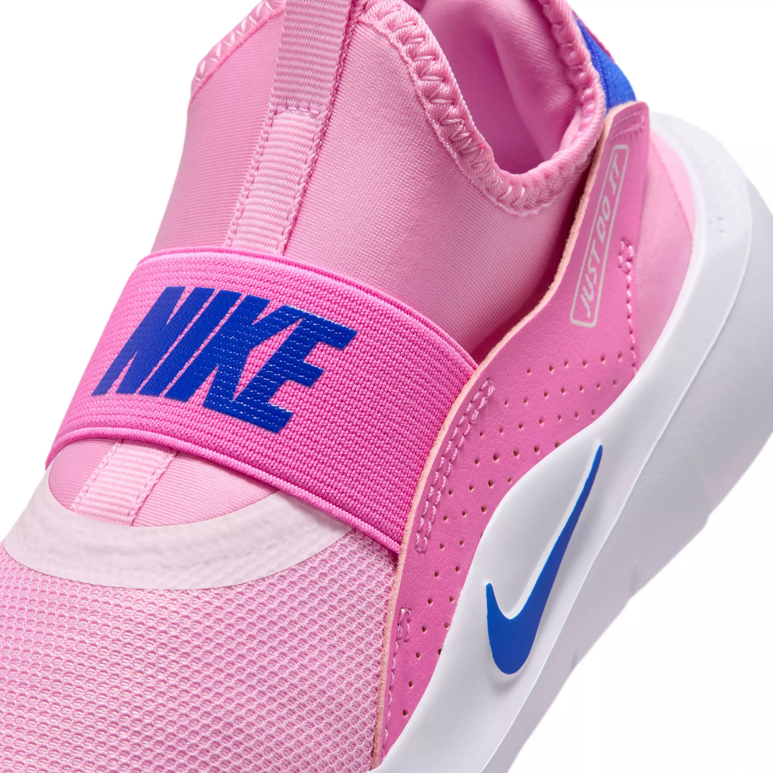 Nike Flex Runner 4 "Pink Rise/Playful Pink/Pink Foam/Racer Blue" Preschool Girls' Running Shoe - PINK/PINK/PINK/BLUE