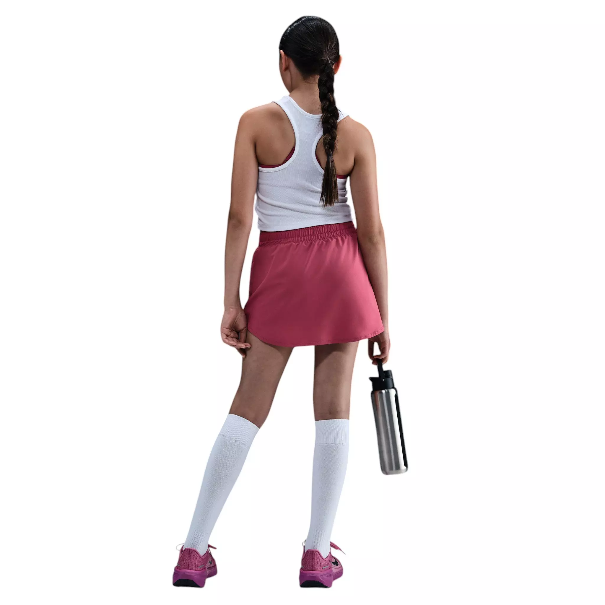 Nike Big Girls' One Dri-FIT High-Waisted Skort - Pink - PINK