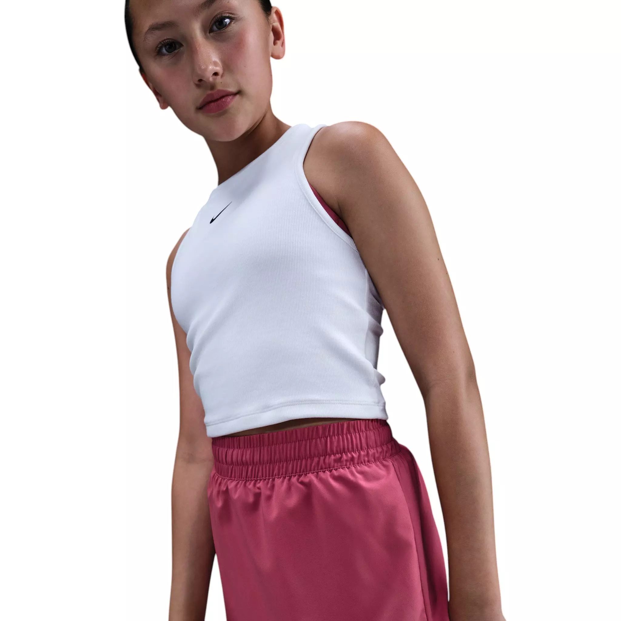 Nike Big Girls' One Dri-FIT High-Waisted Skort - Pink - PINK