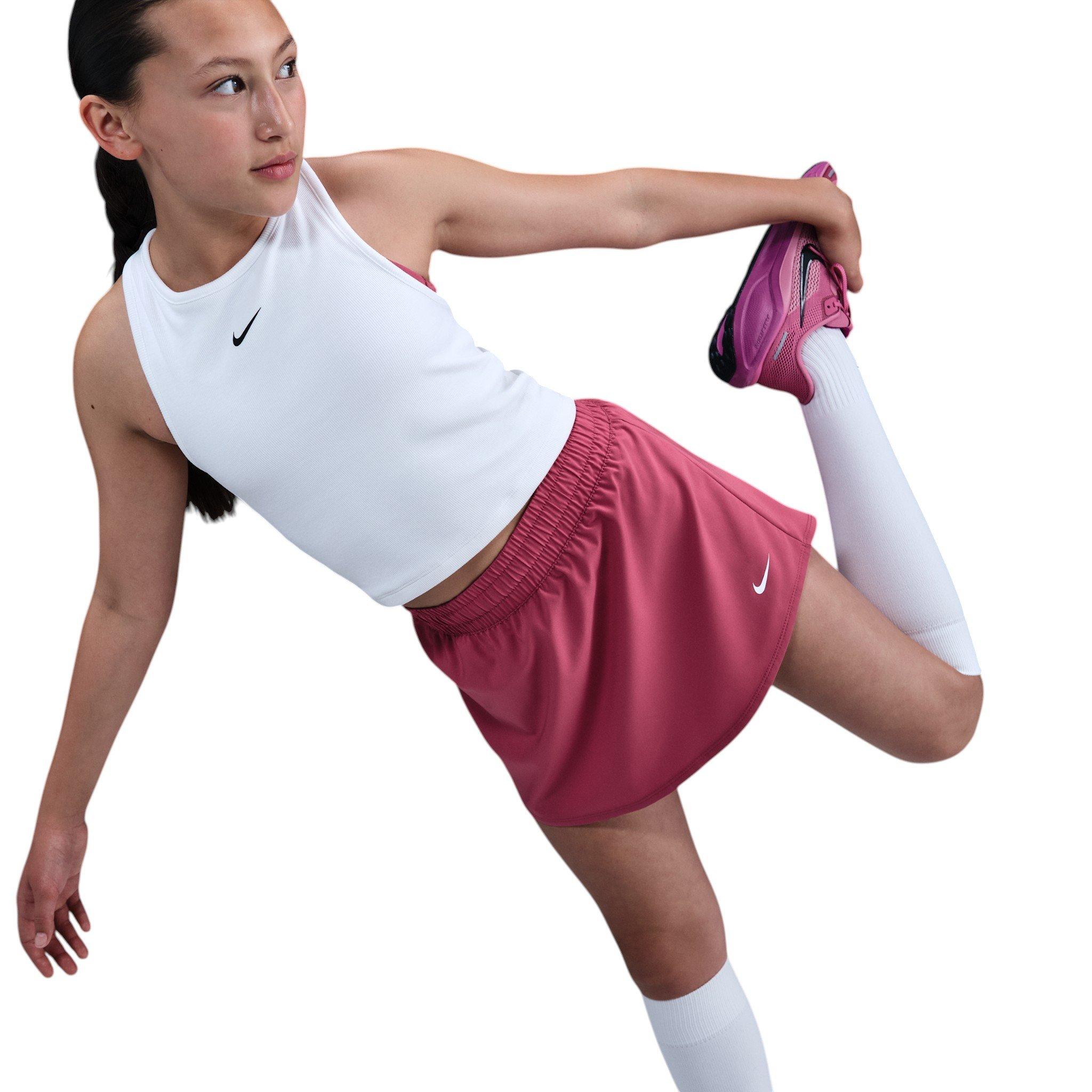 Nike Big Girls' One Dri-FIT High-Waisted Skort - Pink - PINK