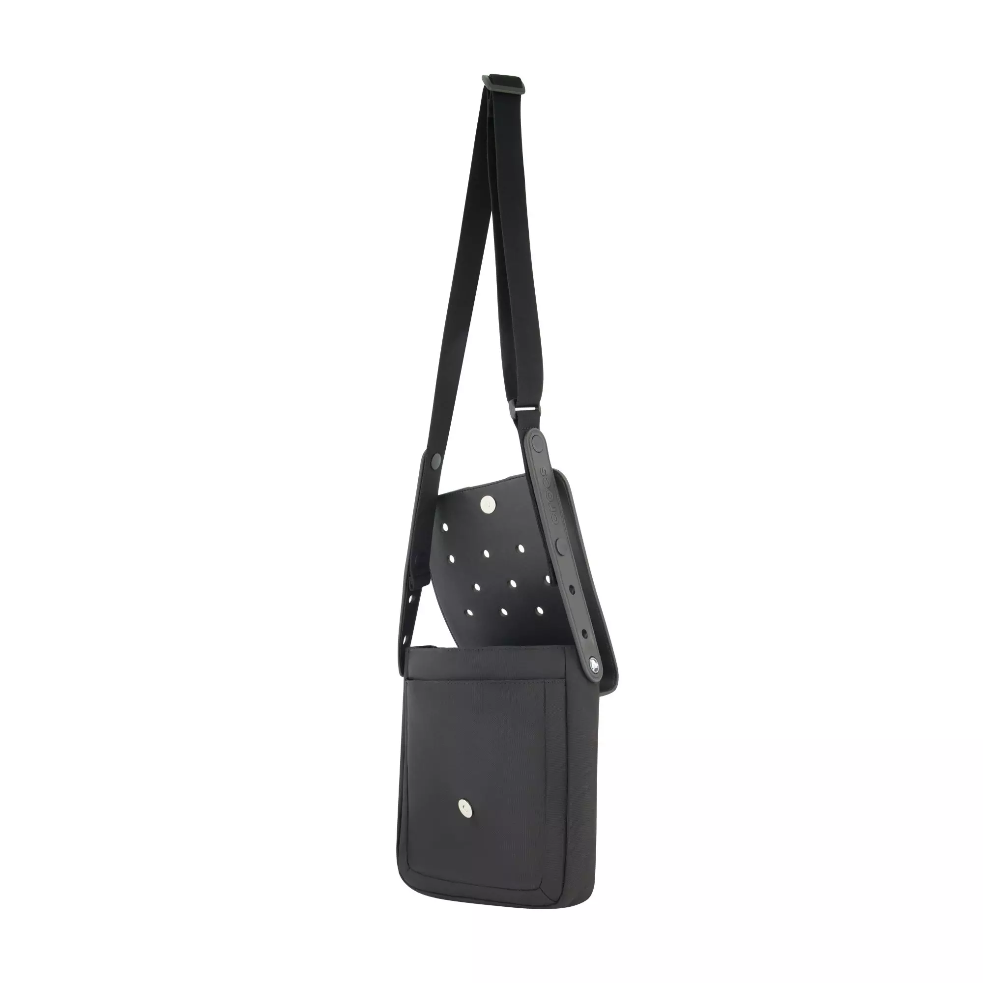 Crocs Classic Crossbody Bag with Front Flap - BLACK