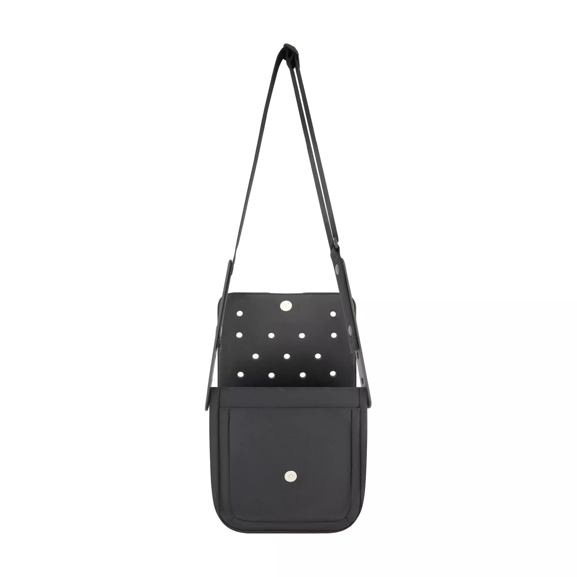 Crocs Classic Crossbody Bag with Front Flap - BLACK