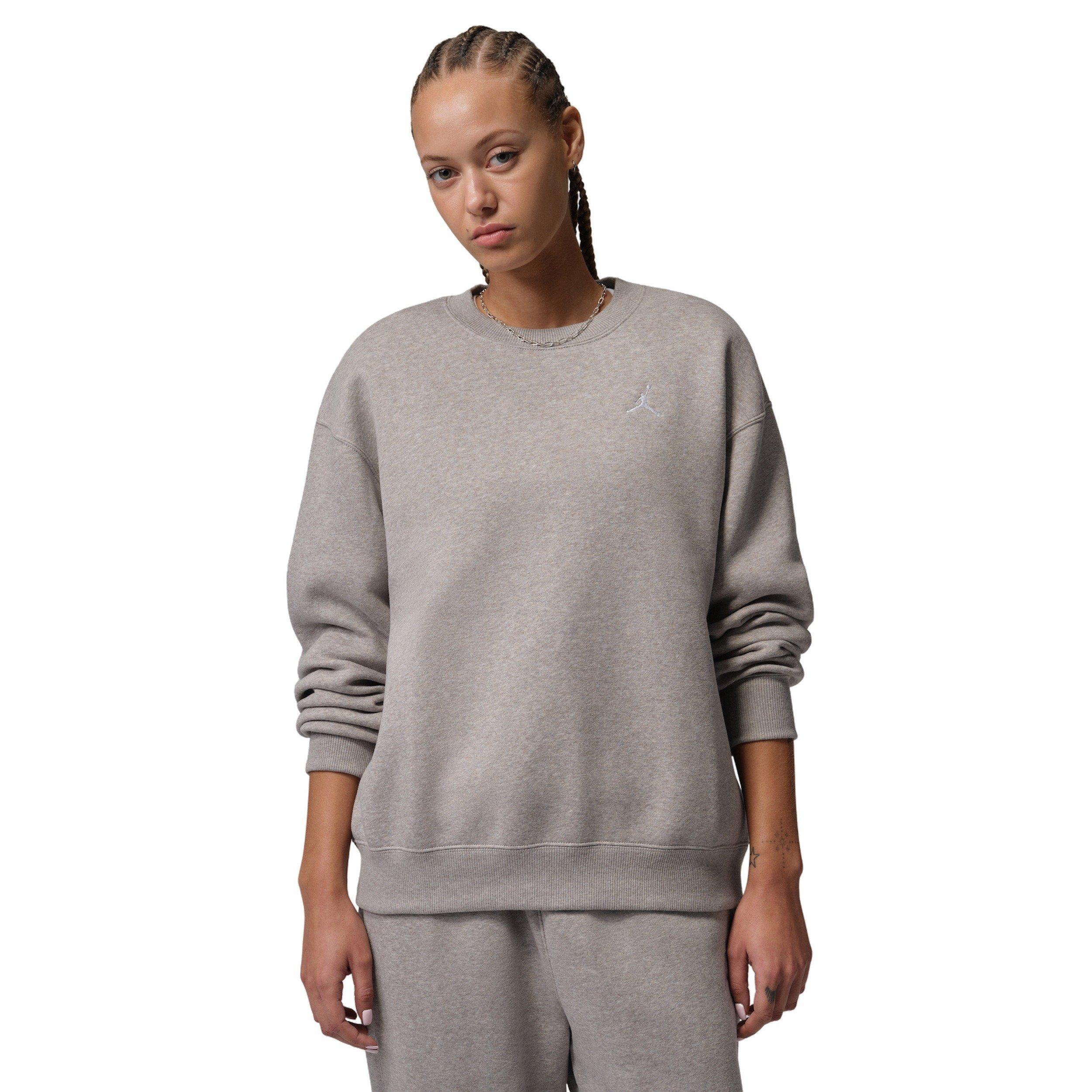 Jordan Women's Brooklyn Fleece Crew-Neck Sweatshirt -Stone - STONE Thumbnail View 1