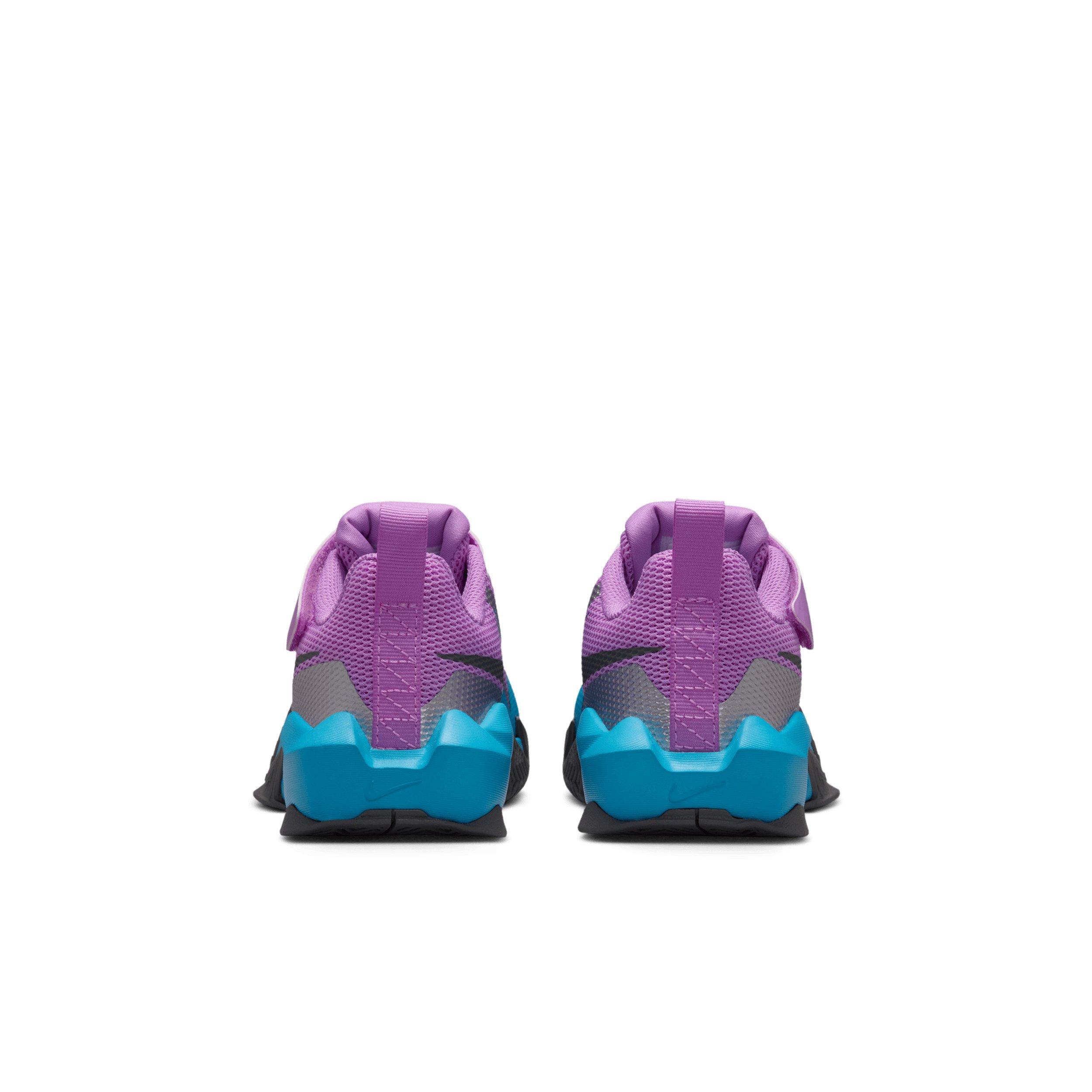 Nike S.T. Dynamite "Fuchsia Glow/Baltic Blue/Silver/Smoke Grey" Preschool Boys' Basketball Shoe - FUCHSIA/BLUE/SILVER/GREY
