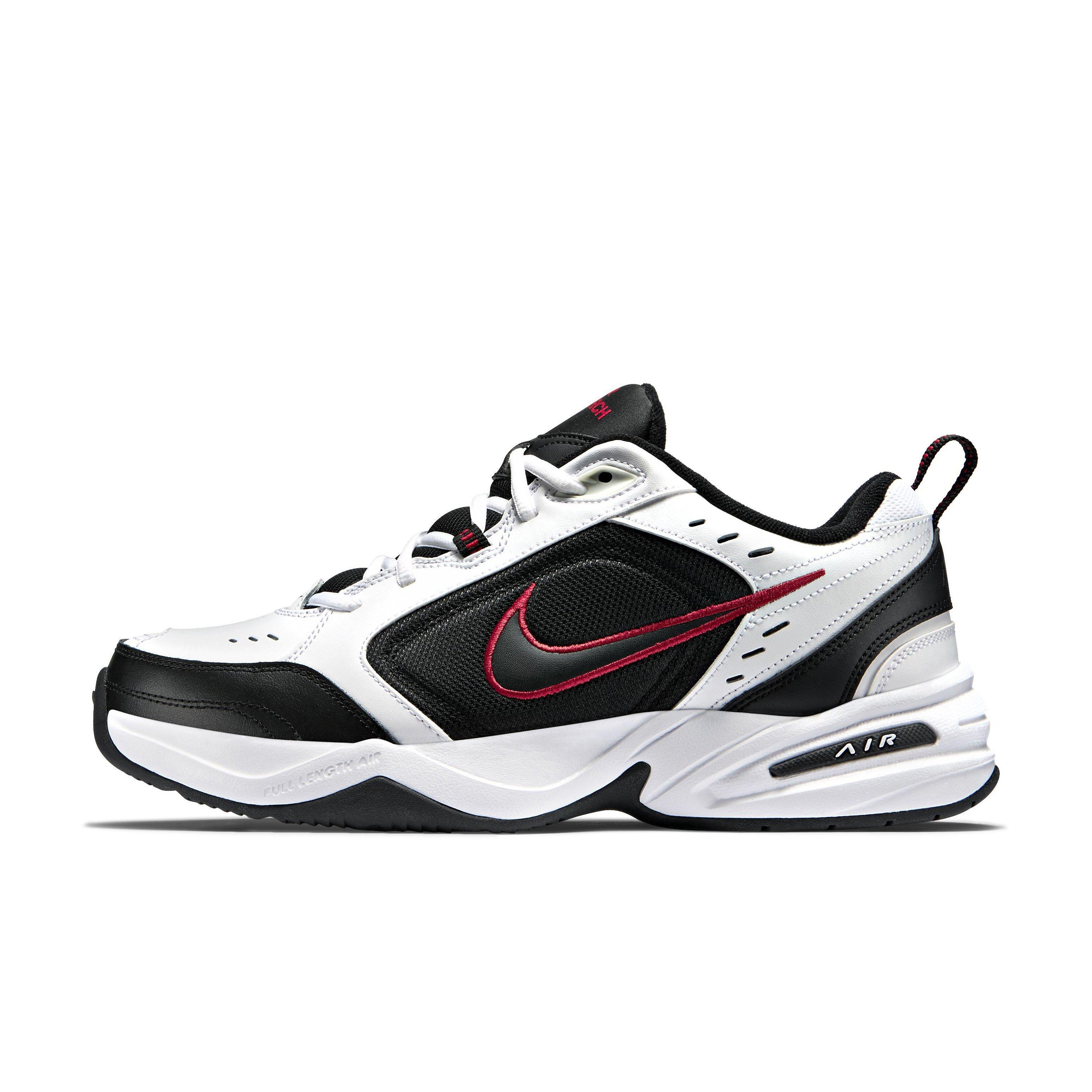 Nike Air Monarch IV "White/Black" Men's Wide Shoe - WHITE/BLACK Thumbnail View 2