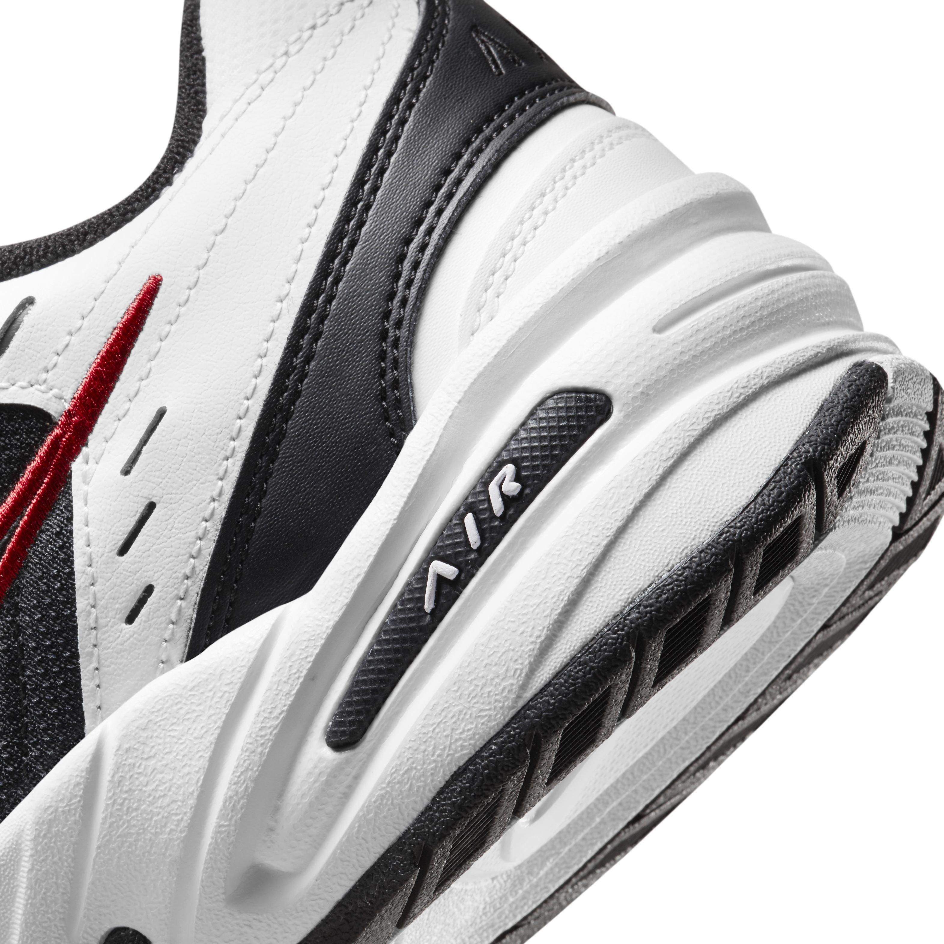 Nike Air Monarch IV "White/Black" Men's Wide Shoe - WHITE/BLACK Thumbnail View 8