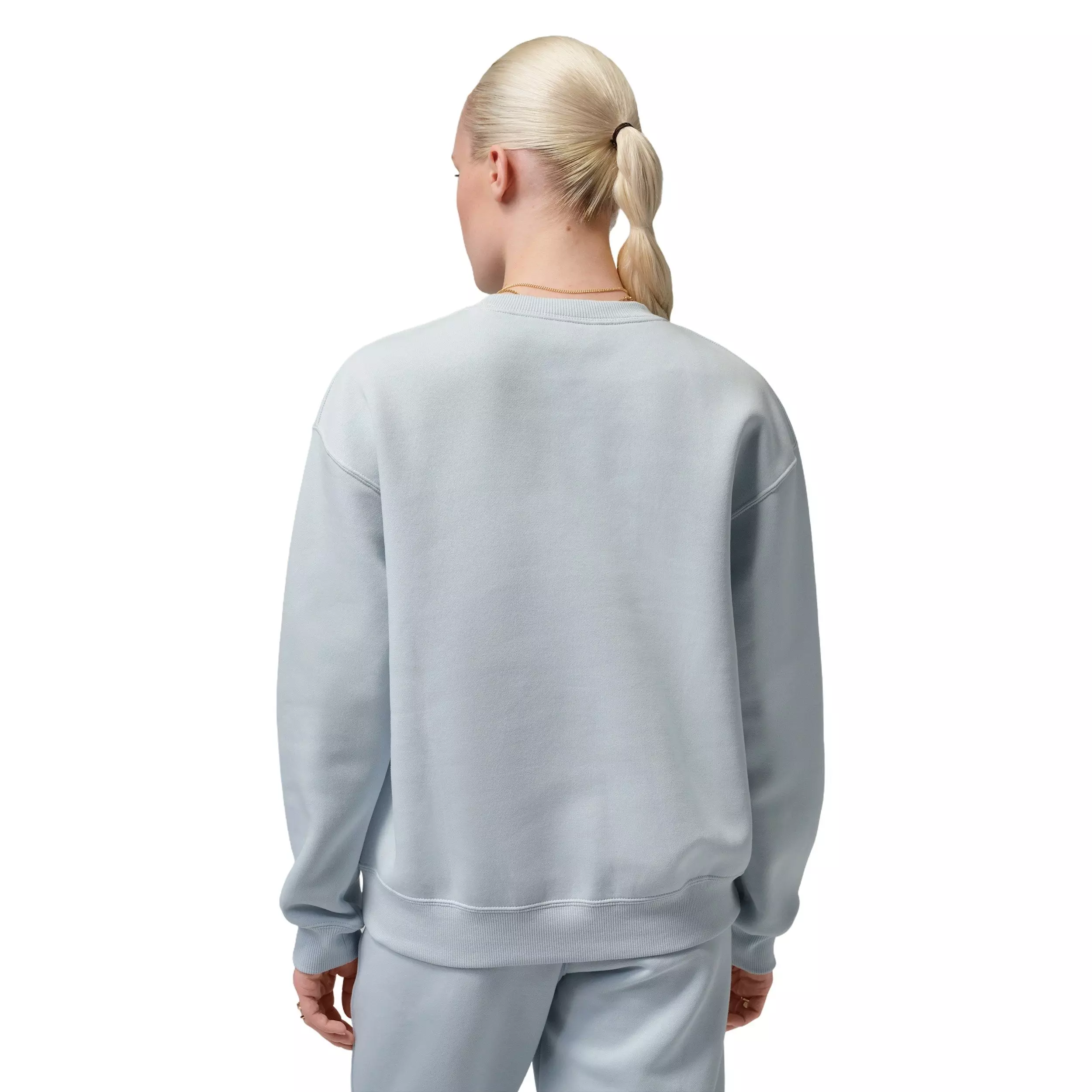 Jordan Women's Brooklyn Fleece Crew-Neck Sweatshirt - Aura - AURA