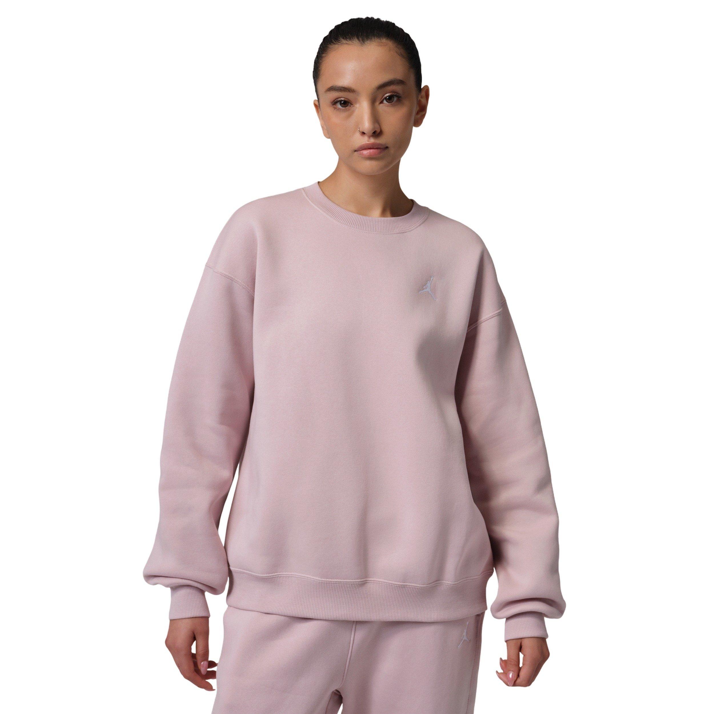 Jordan Women's Brooklyn Fleece Crew-Neck Sweatshirt - Rose - ROSE Thumbnail View 1