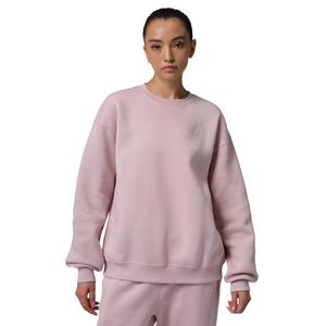 Jordan Women's Brooklyn Fleece Crew-Neck Sweatshirt -Rose