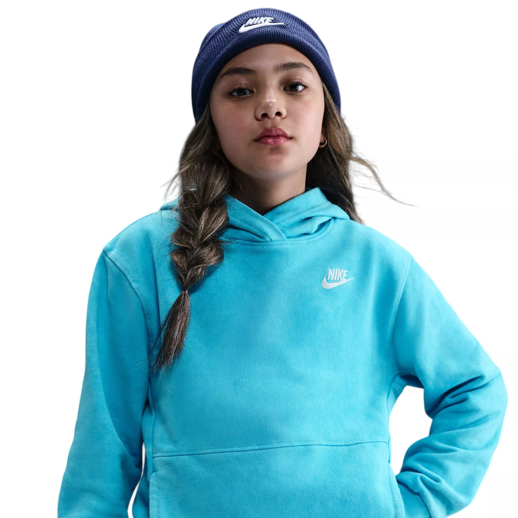 Nike Big Kids' Sportswear Pullover Hoodie - Blue - BLUE