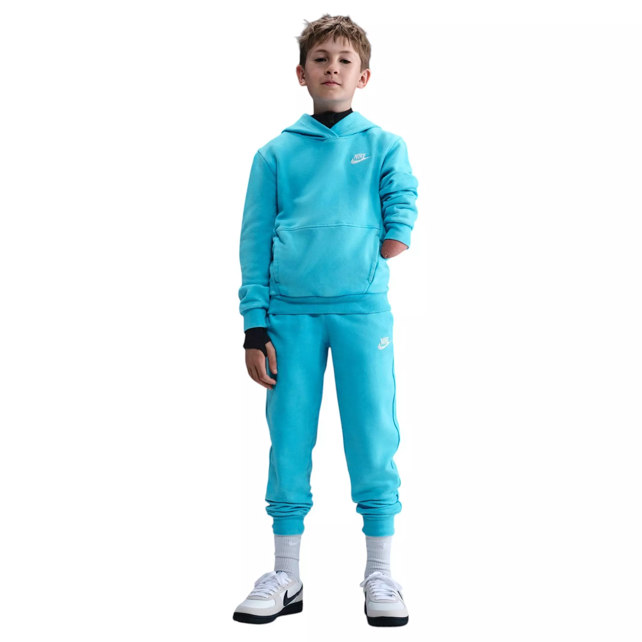 Nike Big Kids' Sportswear Pullover Hoodie - Blue - BLUE