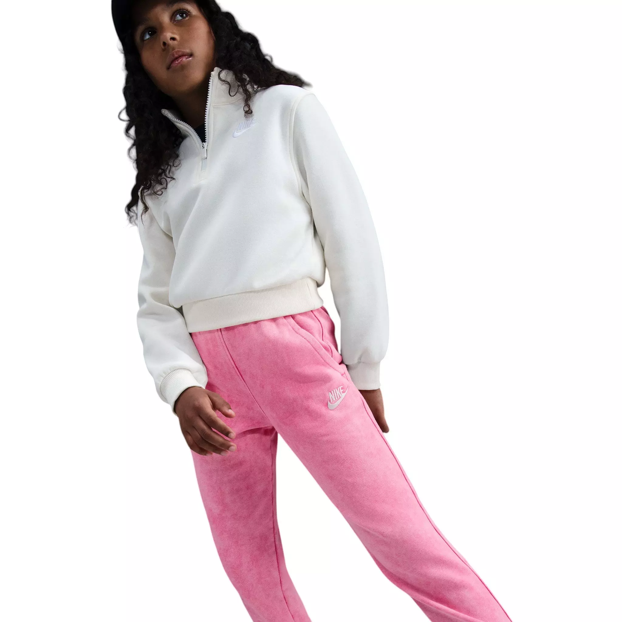 Nike Big Kids' Sportswear Club Fleece French Terry Joggers - Pink - PINK