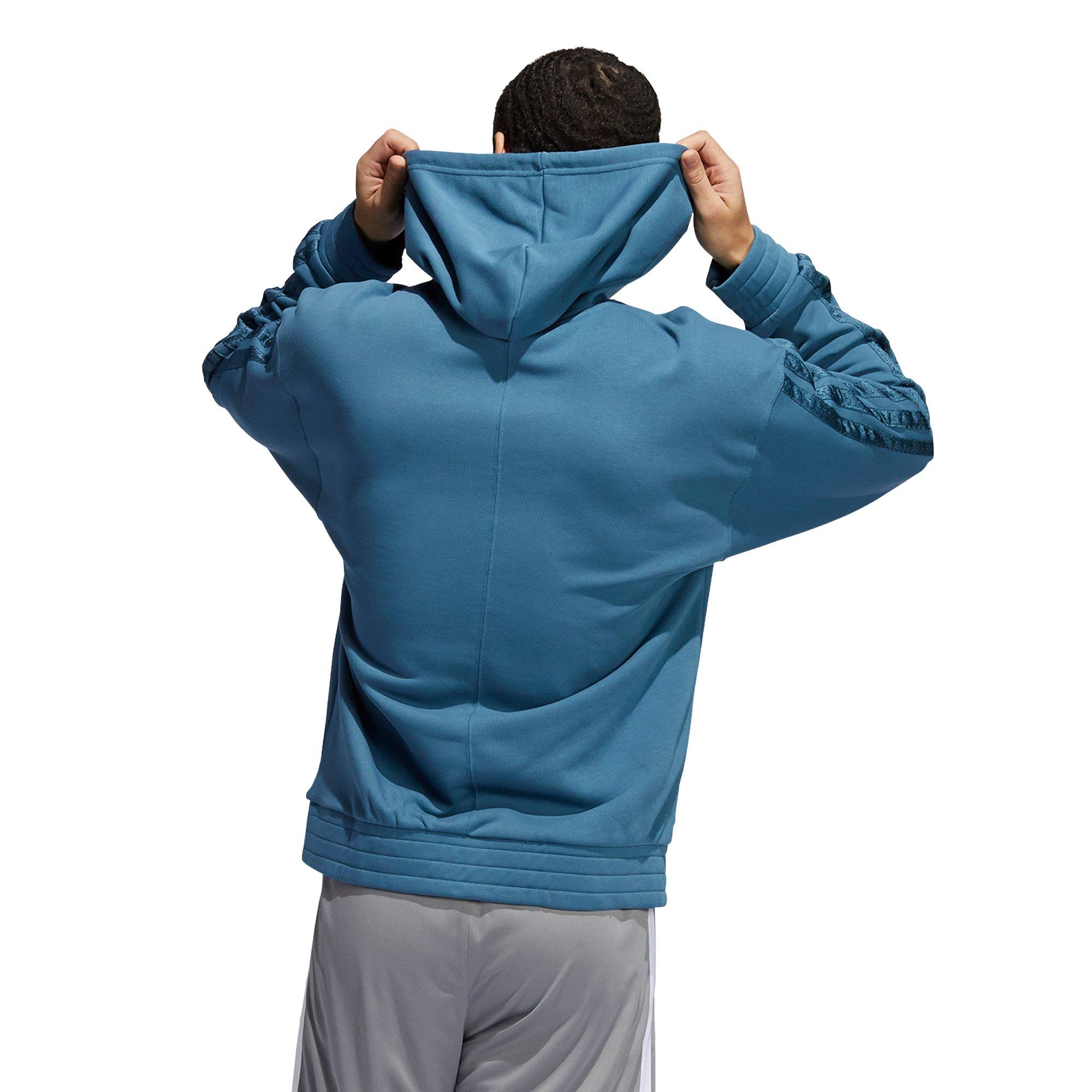 adidas Men's Navy Lil Stripe Ignite SZN Hoodie - NAVY Thumbnail View 2