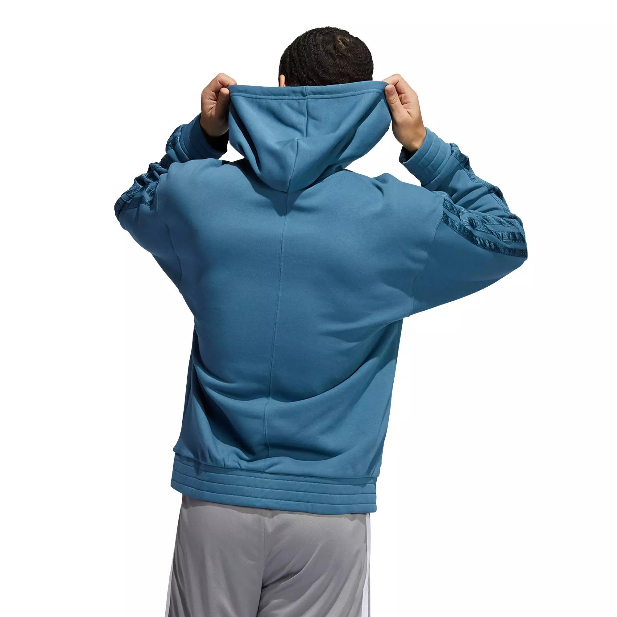 adidas Men's Navy Lil Stripe Ignite SZN Hoodie - NAVY