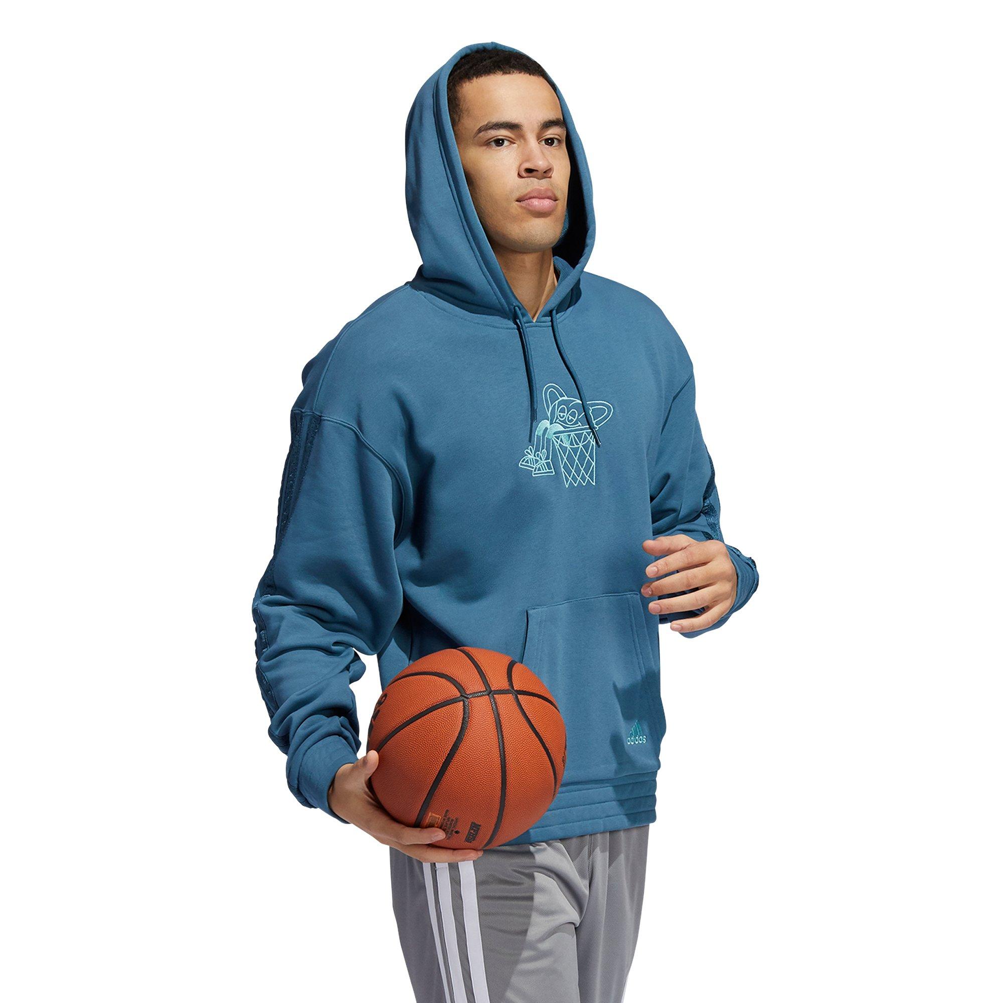 adidas Men's Navy Lil Stripe Ignite SZN Hoodie - NAVY Thumbnail View 3