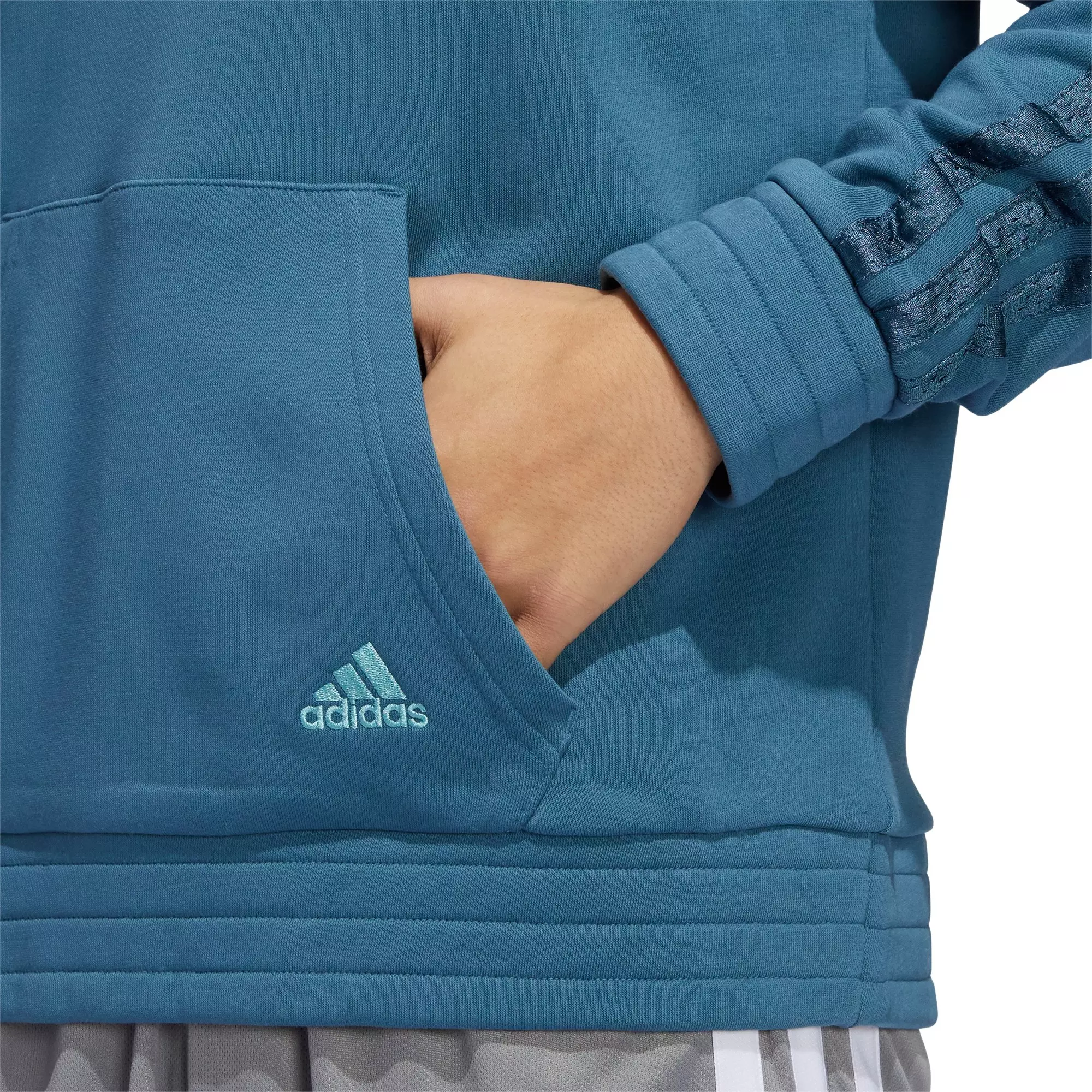 adidas Men's Navy Lil Stripe Ignite SZN Hoodie - NAVY