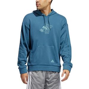 adidas Men's Navy Lil Stripe Ignite SZN Hoodie