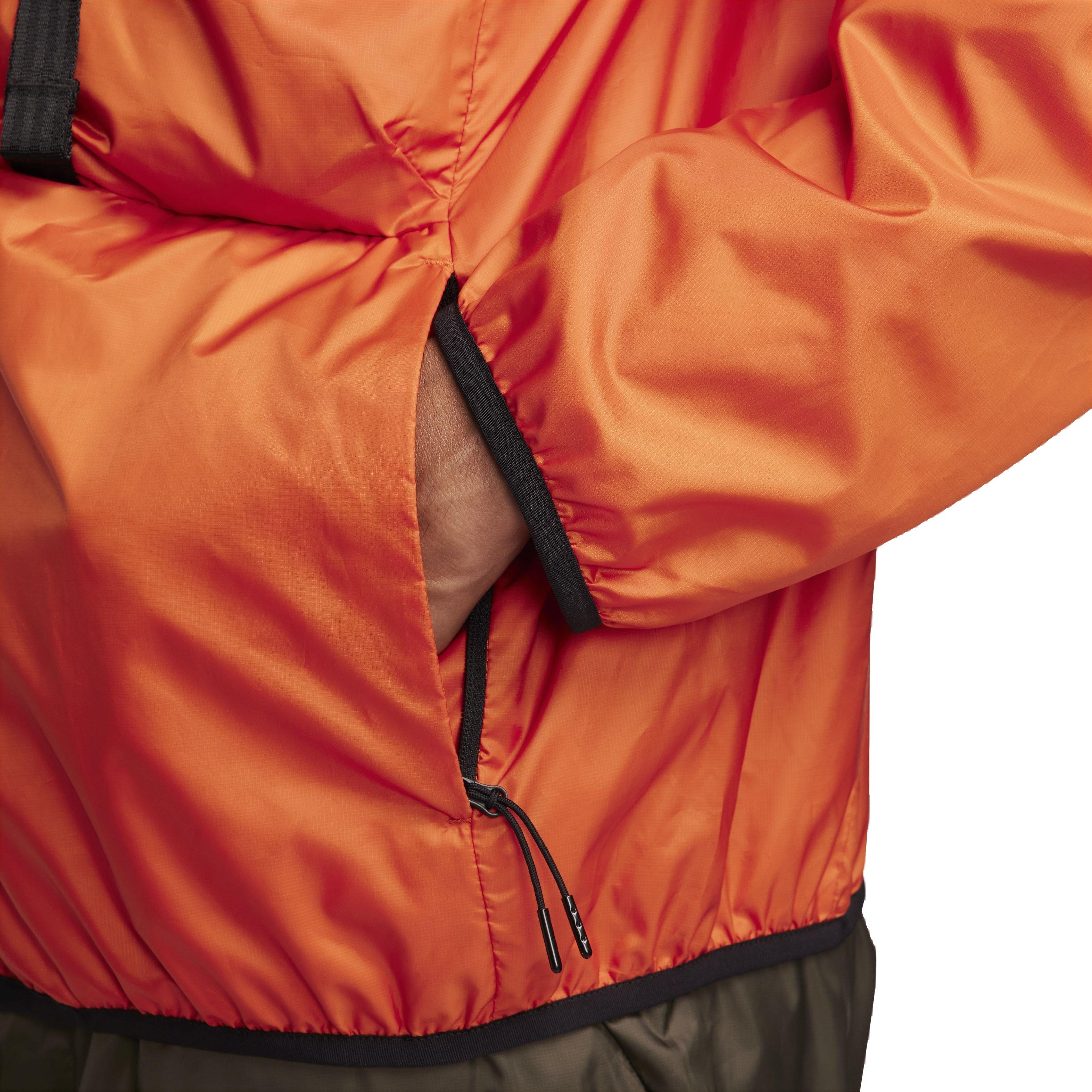 Nike Men's Sportswear Tech Woven N24 Packable Lined Jacket - ORANGE Thumbnail View 6