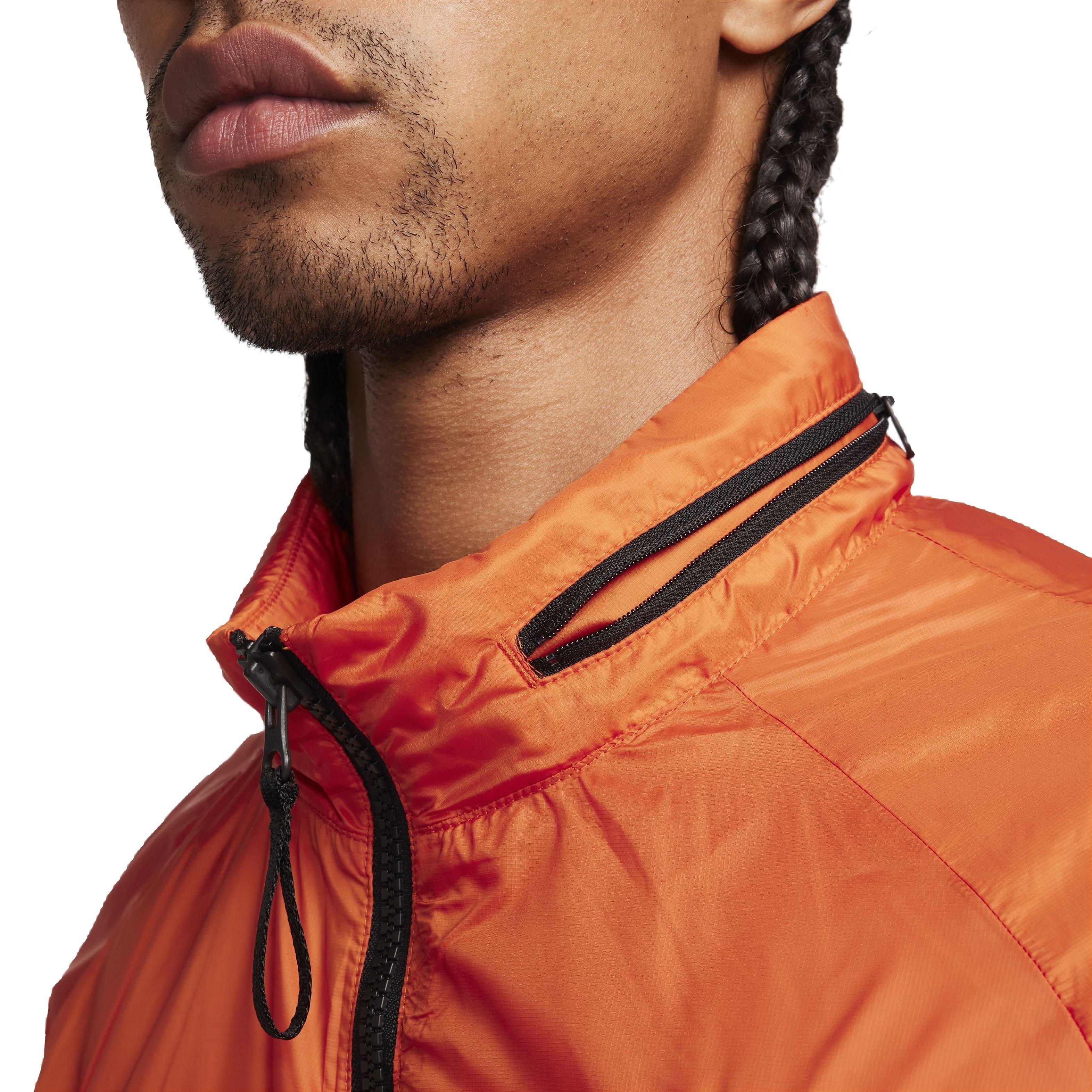 Nike Men's Sportswear Tech Woven N24 Packable Lined Jacket - ORANGE Thumbnail View 8