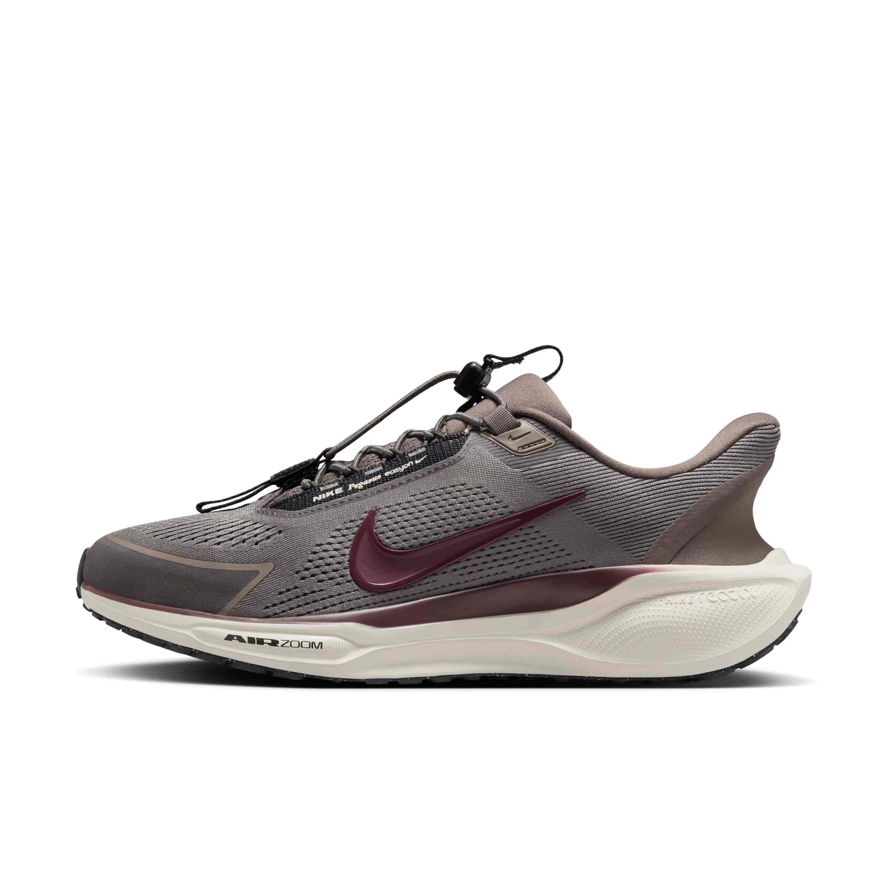 Nike Pegasus EasyOn "Cave Stone/Dark Smoke Grey/Lt Brown/Burgundy Crush" Men's Running Shoe - STONE/DK GREY/LT BROWN/BURGUNDY Thumbnail View 2