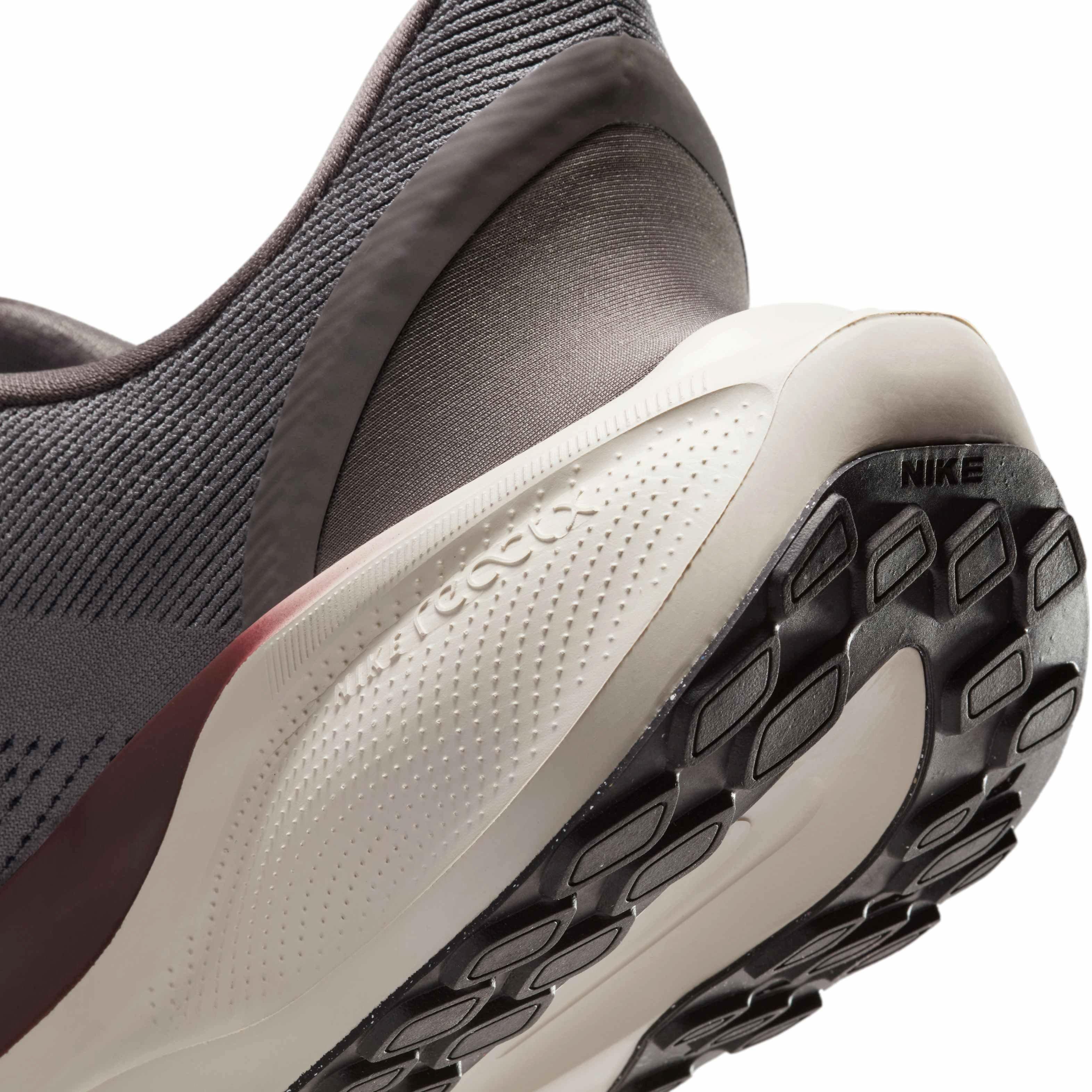 Nike Pegasus EasyOn "Cave Stone/Dark Smoke Grey/Lt Brown/Burgundy Crush" Men's Running Shoe - STONE/DK GREY/LT BROWN/BURGUNDY Thumbnail View 8