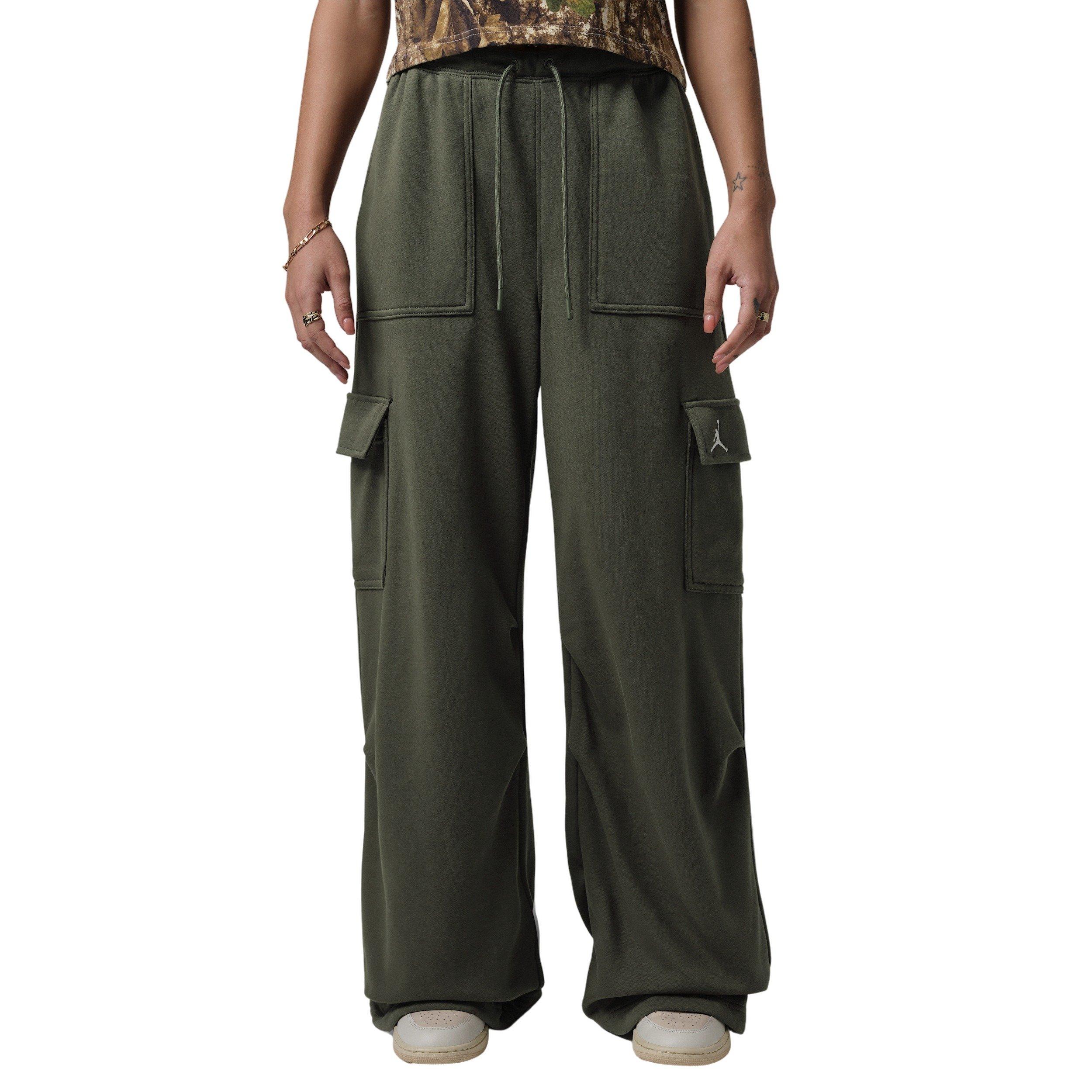 Jordan Women's Brooklyn Fleece Cargo Pants - Green - GREEN Thumbnail View 1