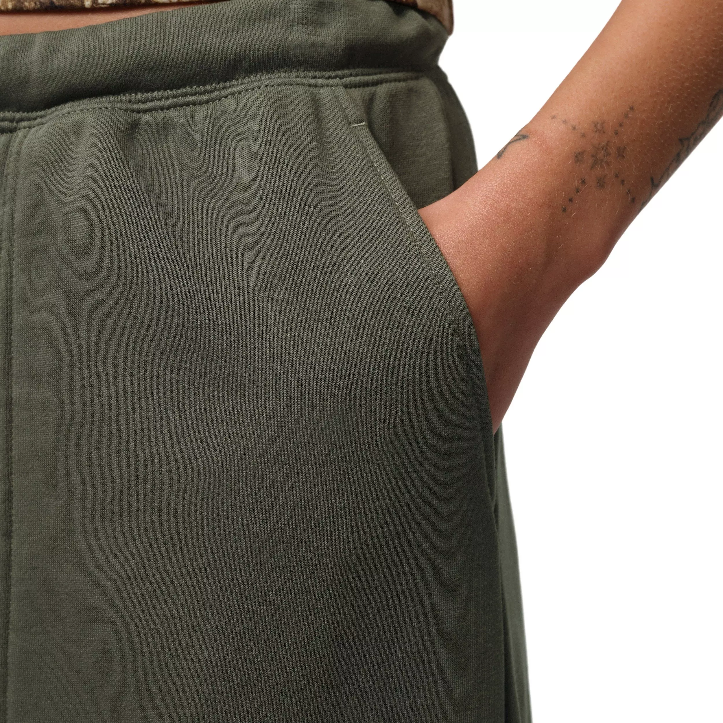Jordan Women's Brooklyn Fleece Cargo Pants -Green - GREEN