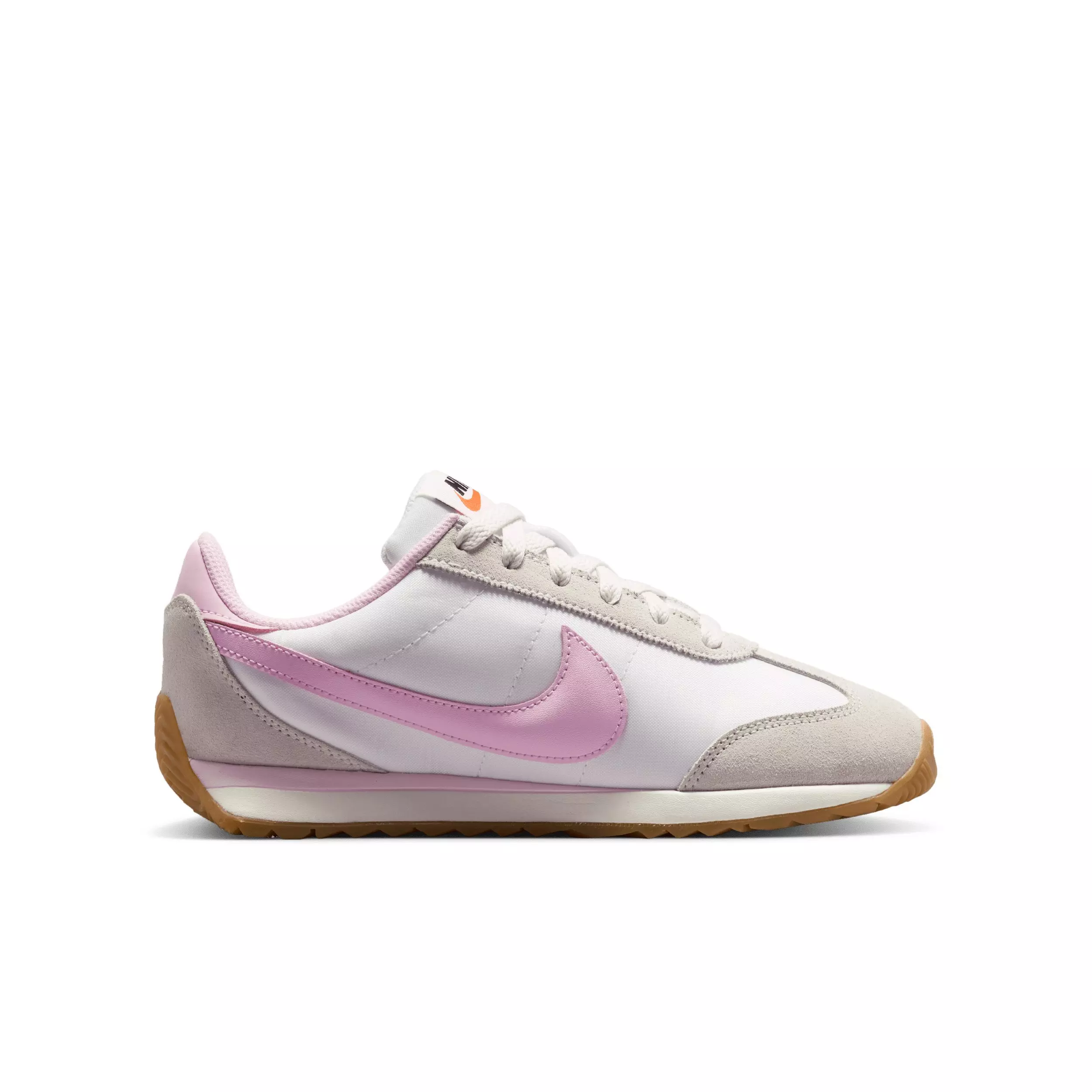 Nike Pacific "Sail/Gum Light Brown/Safety Orange/Pink Foam" Grade School Girls' Shoe - SAIL/LT BROWN/ORANGE/PINK