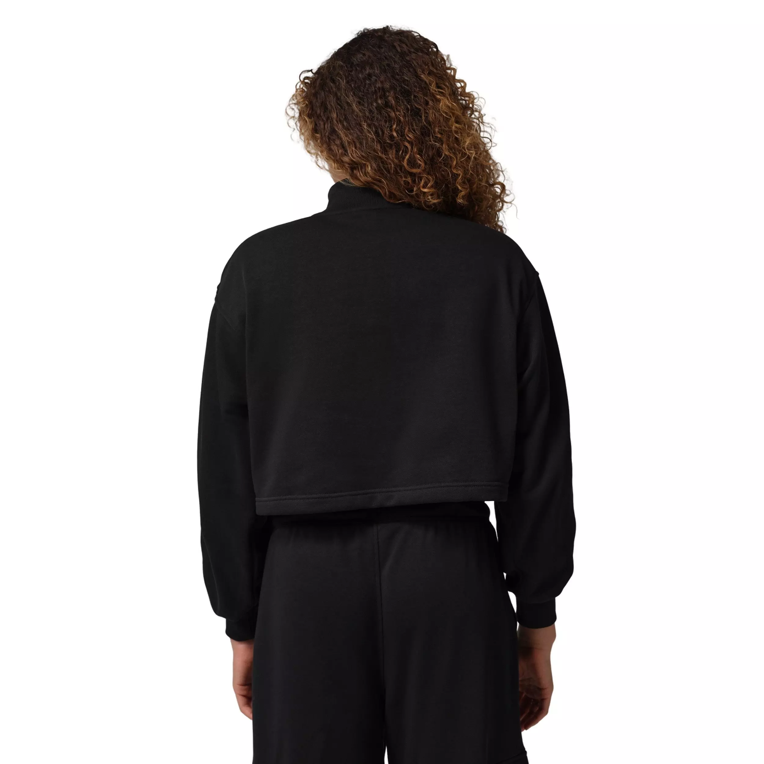 Jordan Women's Brooklyn Fleece 1/4-Zip Hike Mike Top - Black - BLACK