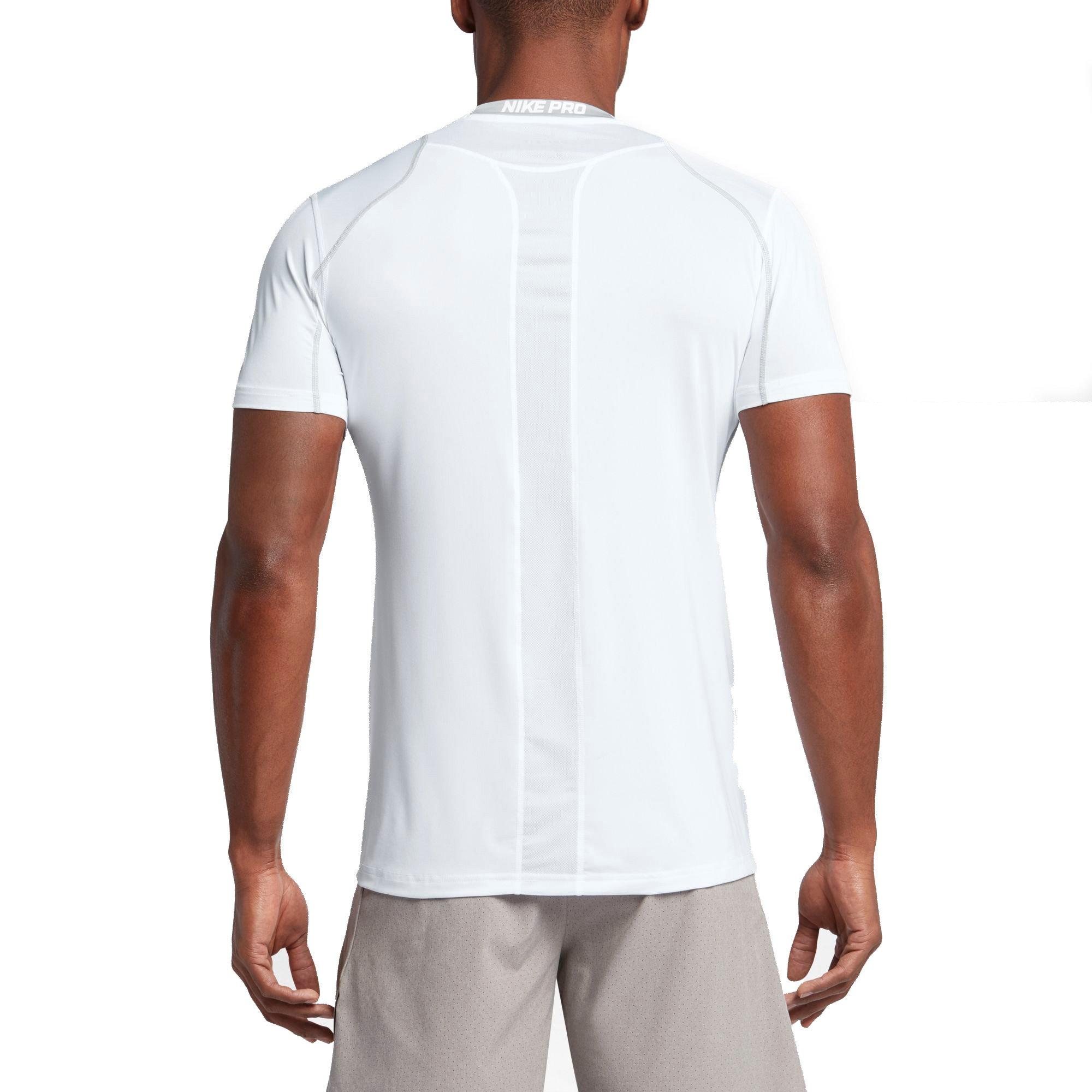 nike men's pro cool fitted short sleeve shirt