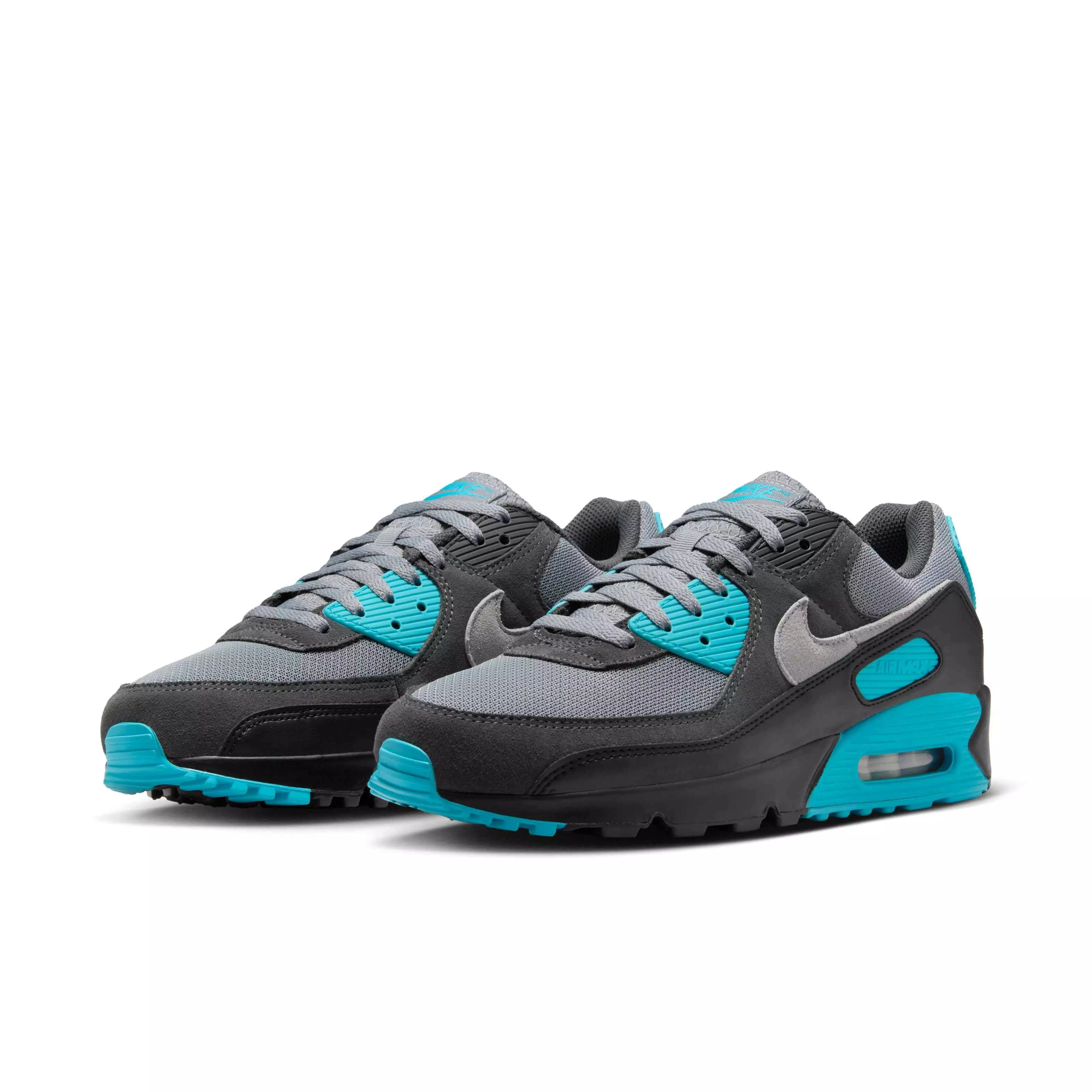 Nike Air Max 90 "Cool Grey/Dusty Cactus/Black/Wolf Grey" Men's Shoe - GREY/CACTUS/BLACK/GREY