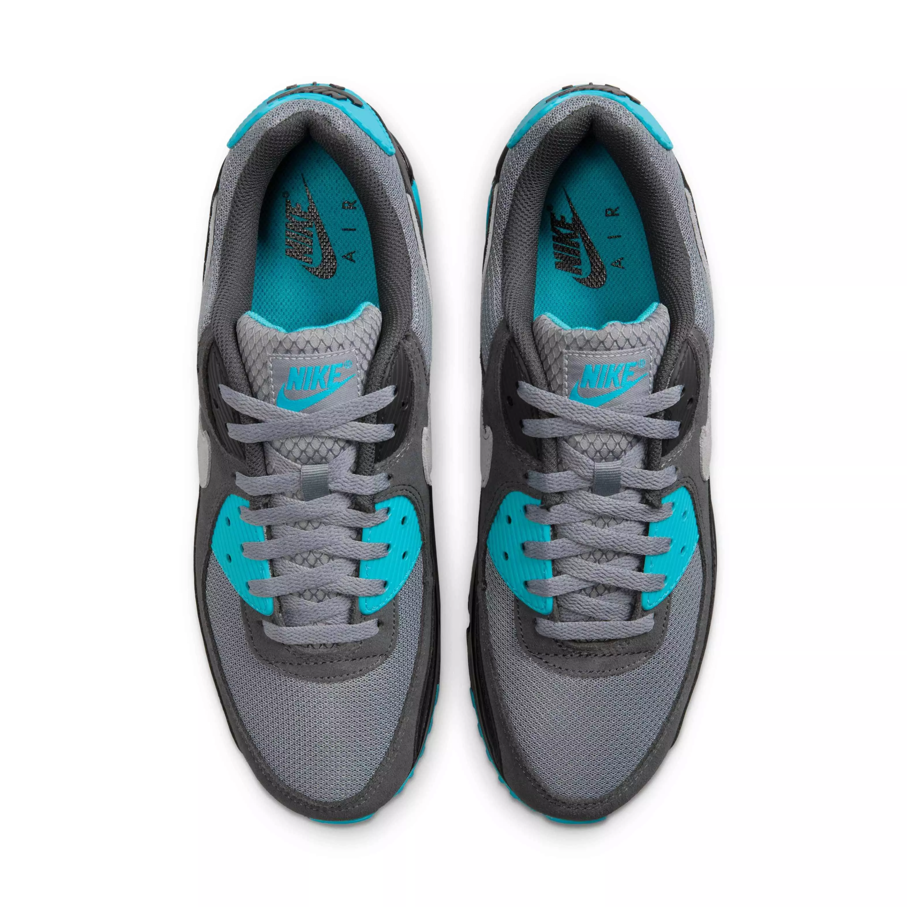 Nike Air Max 90 "Cool Grey/Dusty Cactus/Black/Wolf Grey" Men's Shoe - GREY/CACTUS/BLACK/GREY