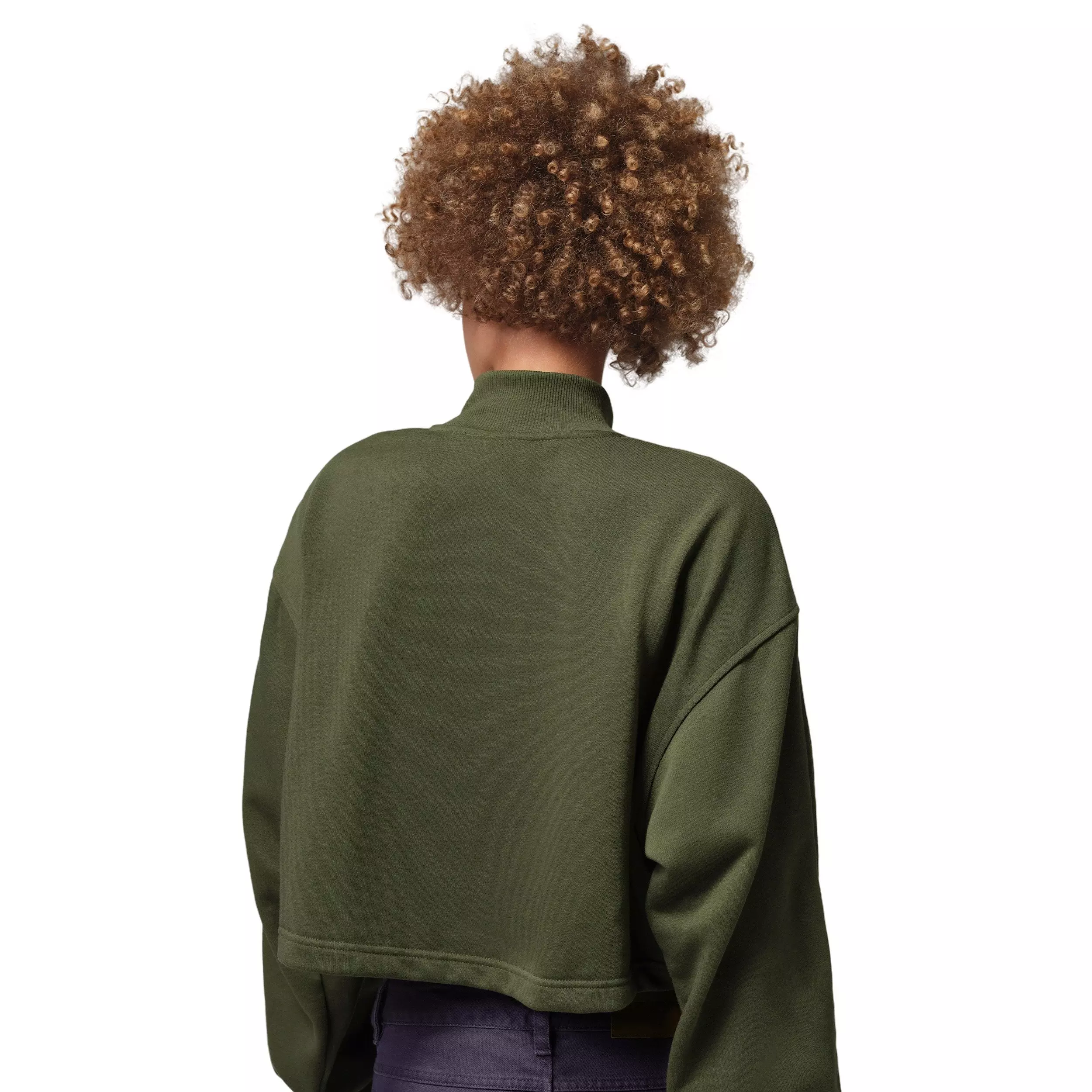 Jordan Women's Brooklyn Fleece 1/4-Zip Hike Mike Top -Green - GREEN