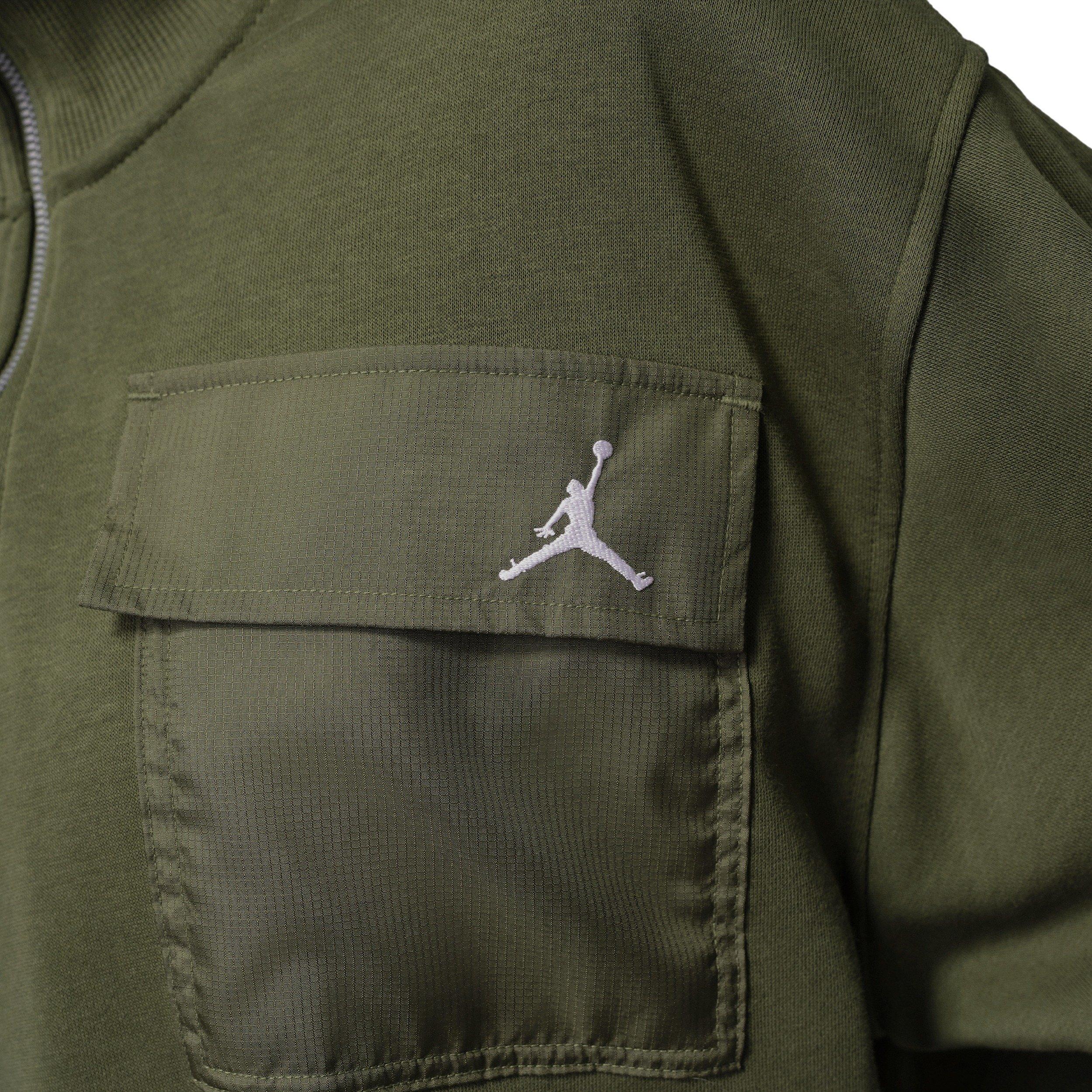 Jordan Women's Brooklyn Fleece 1/4-Zip Hike Mike Top - Green - GREEN Thumbnail View 4