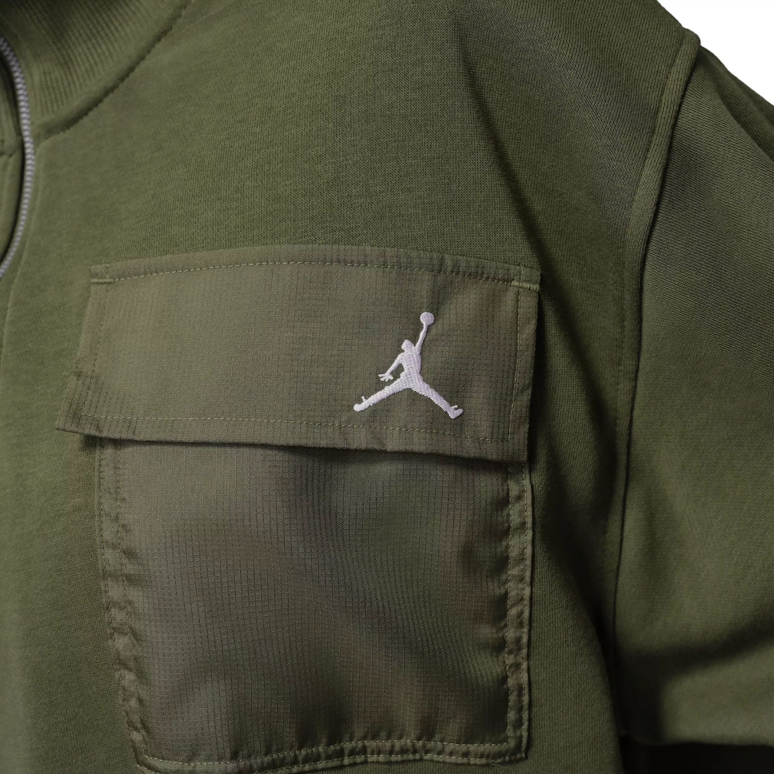 Jordan Women's Brooklyn Fleece 1/4-Zip Hike Mike Top -Green - GREEN