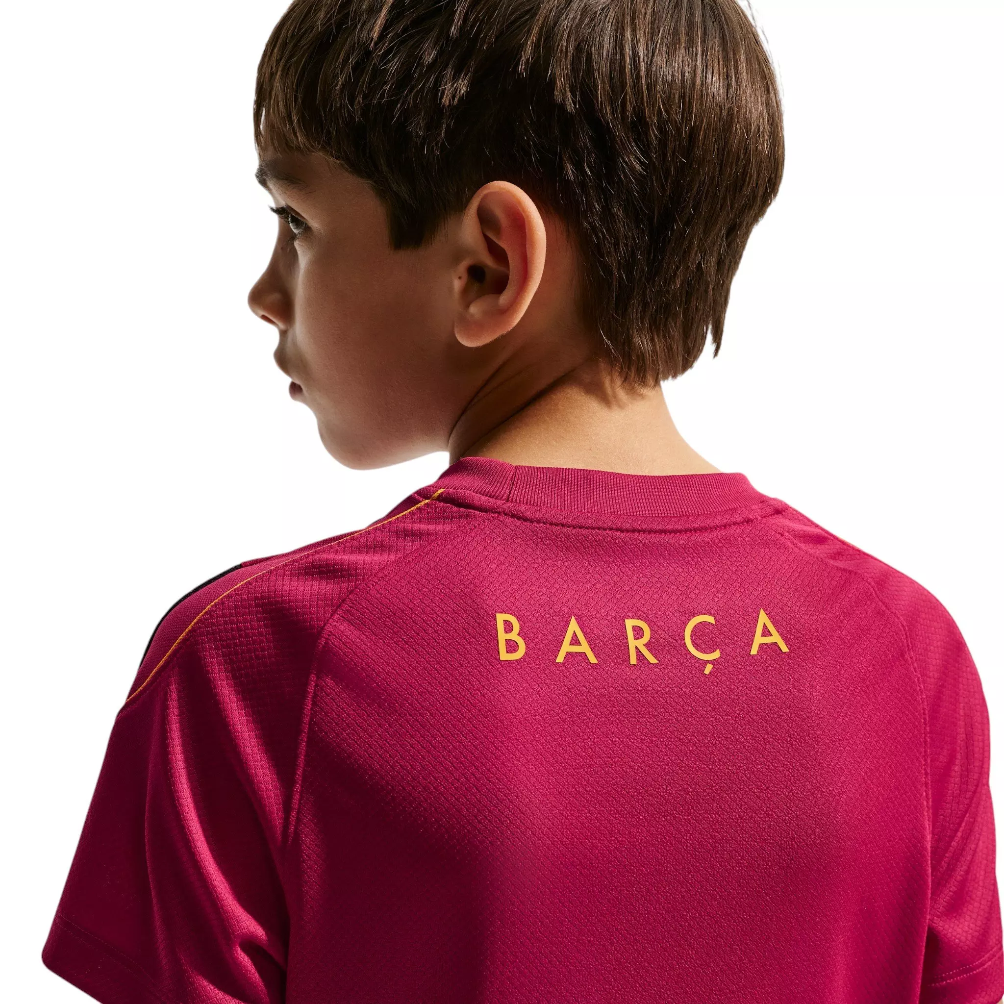 Nike Big Kids' FC Barcelona Strike Soccer Dri-FIT Short Sleeve Top - Red - RED