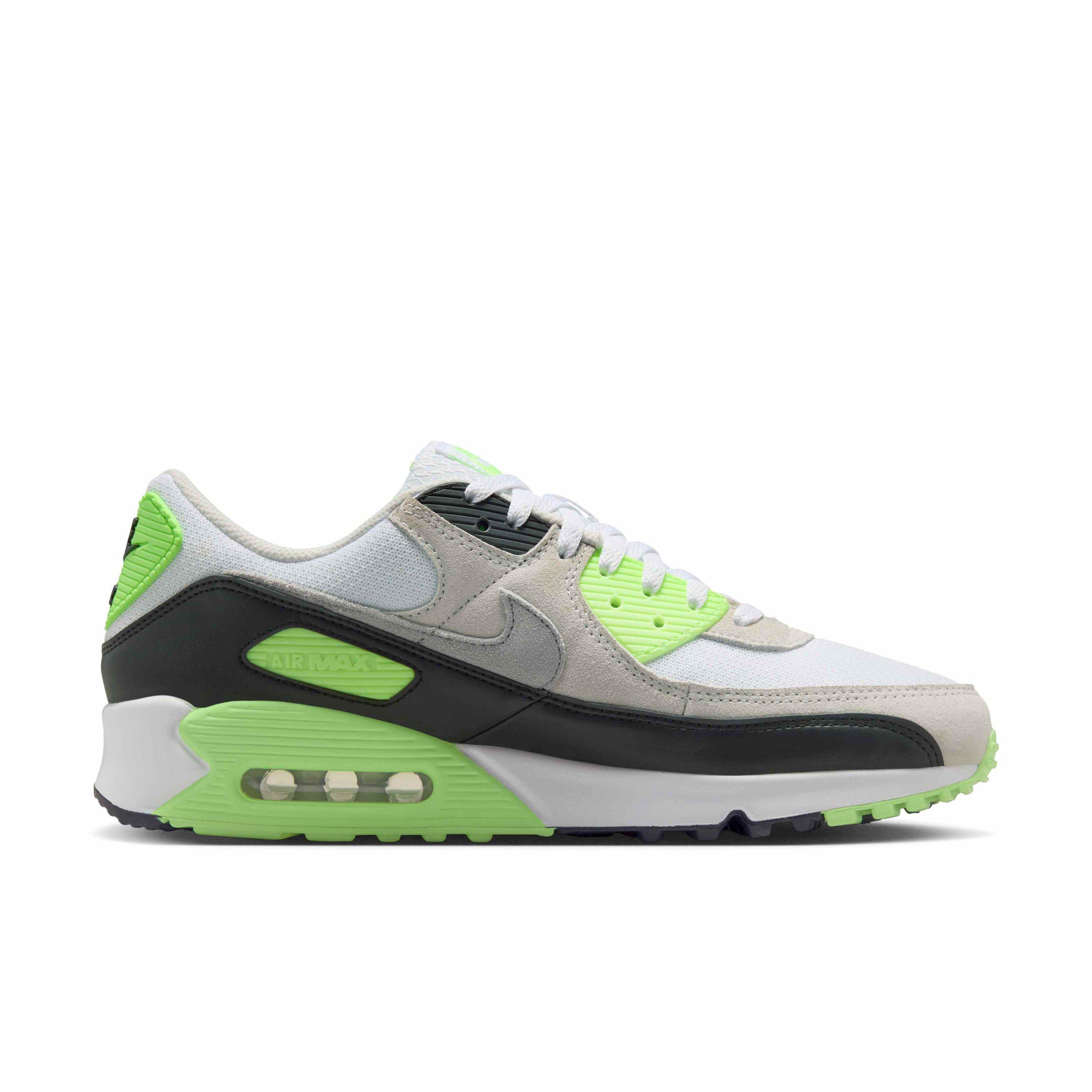 Nike Olive Green & Light Gray Air Max Sneakers Nike Air Max 90 Light Bone Neutral Olive Mens Green Sports  main image 2