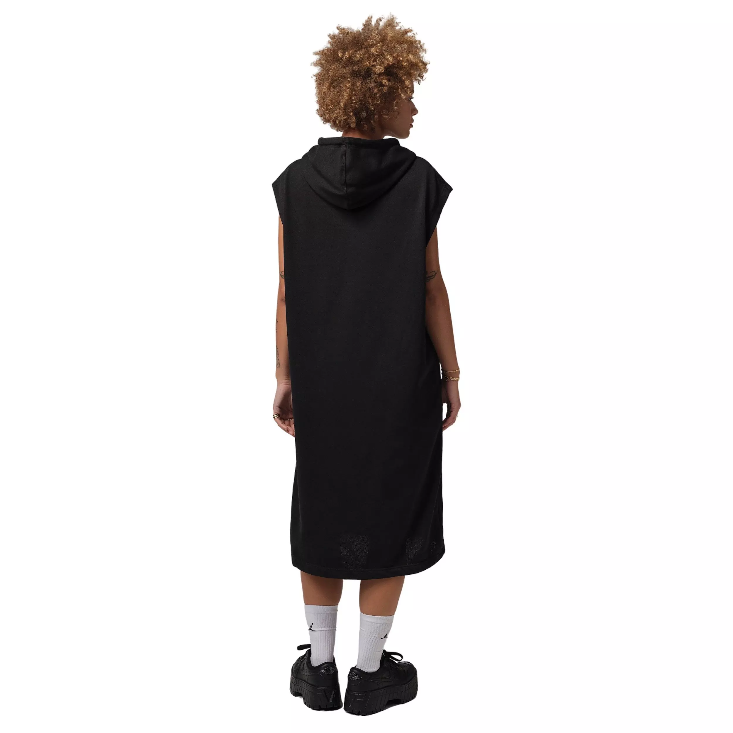 Jordan Women's Brooklyn Fleece Sleeveless Hooded Dress -Black - BLACK