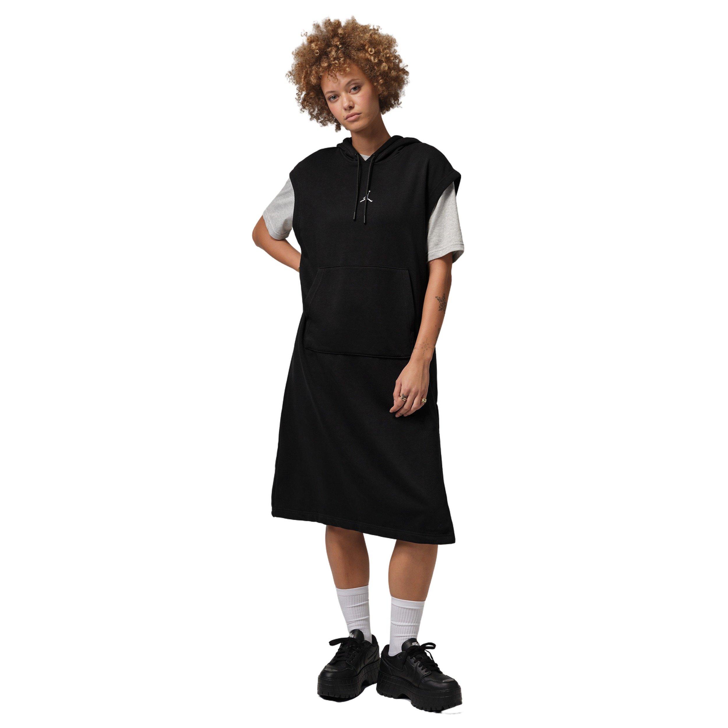 Jordan Women's Brooklyn Fleece Sleeveless Hooded Dress - Black - BLACK Thumbnail View 7