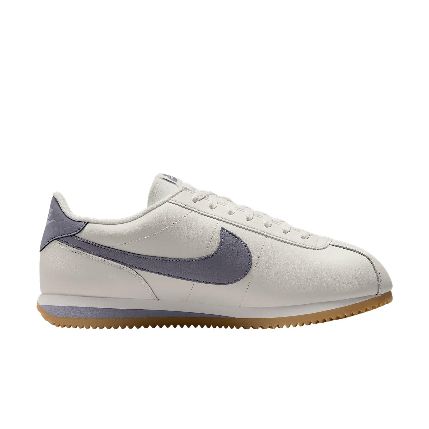 Nike Cortez Leather "Sail/Gum Yellow/Cement Grey" Men's Shoe - SAIL/GUM/GREY Thumbnail View 1